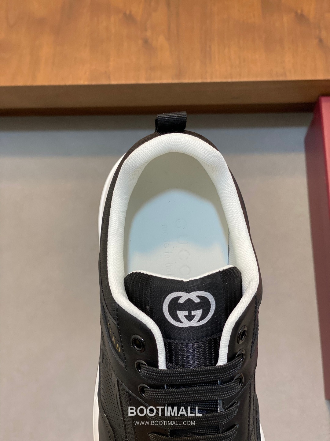 Gucci Signature Panel Low Sneaker Calfskin Fabric Brown Sneakers 구찌 시그니처 패널 로우 스니커즈 송아지가죽 패브릭 브라운 7