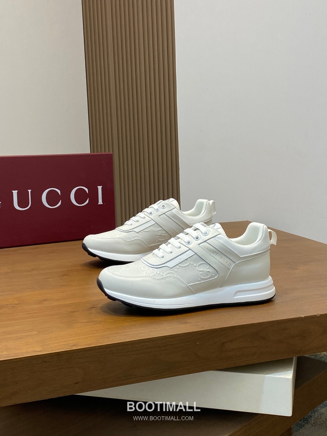 Gucci Signature Panel Low Sneaker Calfskin Fabric Brown Sneakers 구찌 시그니처 패널 로우 스니커즈 송아지가죽 패브릭 브라운 3