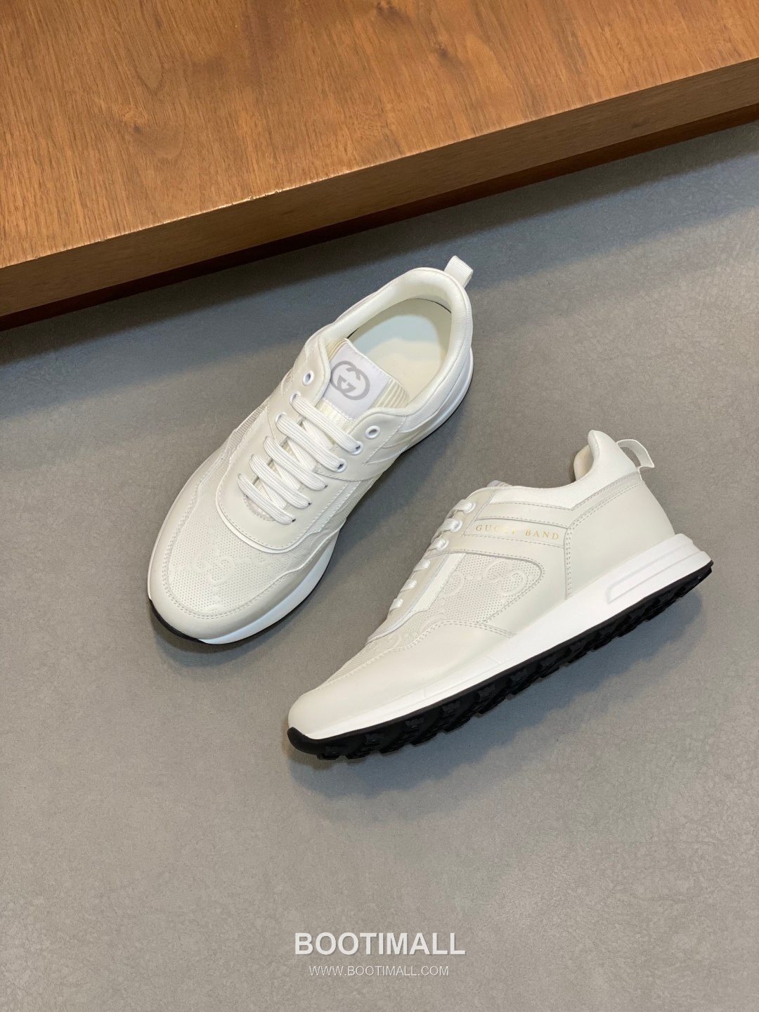 Gucci Signature Panel Low Sneaker Calfskin Fabric Brown Sneakers 구찌 시그니처 패널 로우 스니커즈 송아지가죽 패브릭 브라운 5