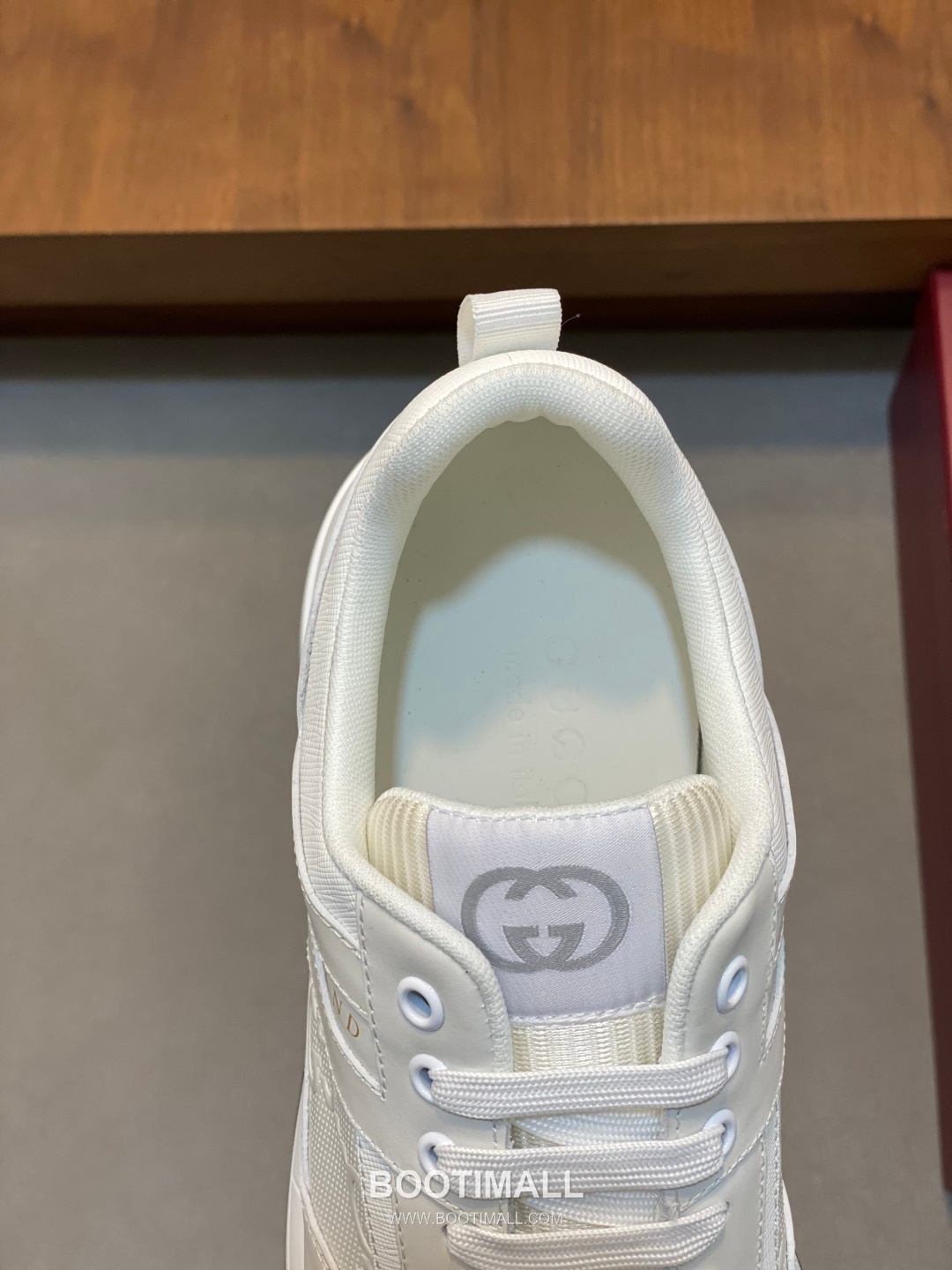 Gucci Signature Panel Low Sneaker Calfskin Fabric Brown Sneakers 구찌 시그니처 패널 로우 스니커즈 송아지가죽 패브릭 브라운 7