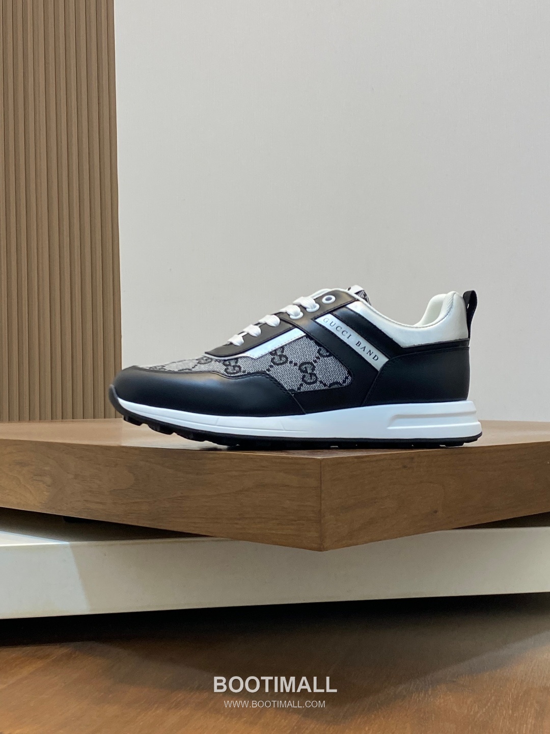 Gucci Signature Panel Low Sneaker Calfskin Fabric Brown Sneakers 구찌 시그니처 패널 로우 스니커즈 송아지가죽 패브릭 브라운 2