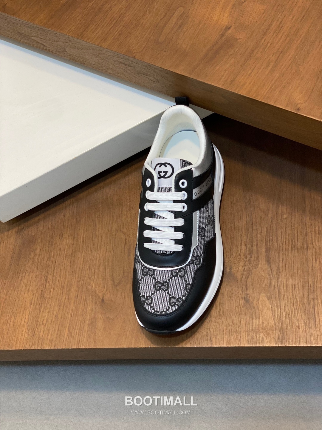 Gucci Signature Panel Low Sneaker Calfskin Fabric Brown Sneakers 구찌 시그니처 패널 로우 스니커즈 송아지가죽 패브릭 브라운 6