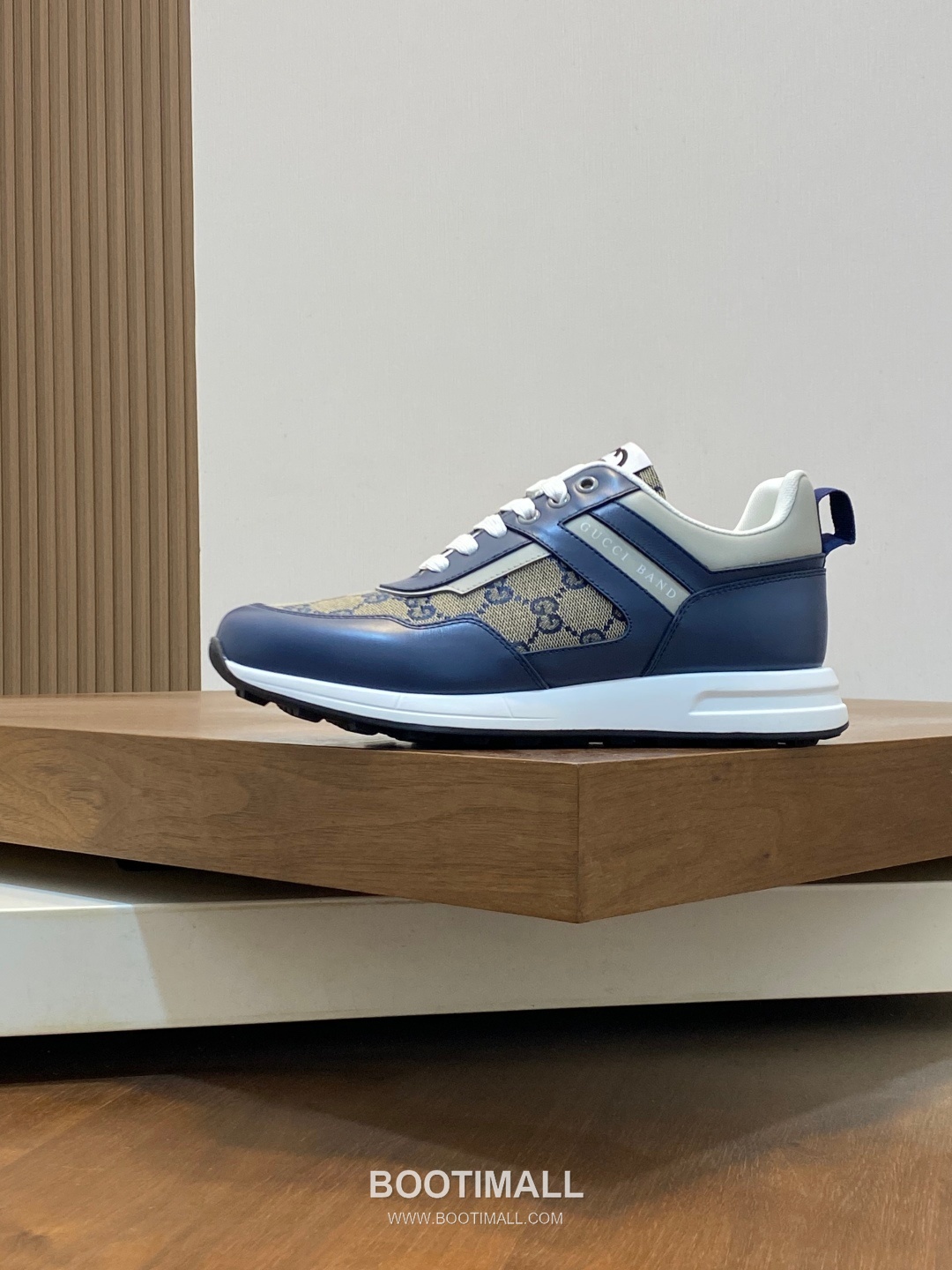 Gucci Signature Panel Low Sneaker Calfskin Fabric Brown Sneakers 구찌 시그니처 패널 로우 스니커즈 송아지가죽 패브릭 브라운 2