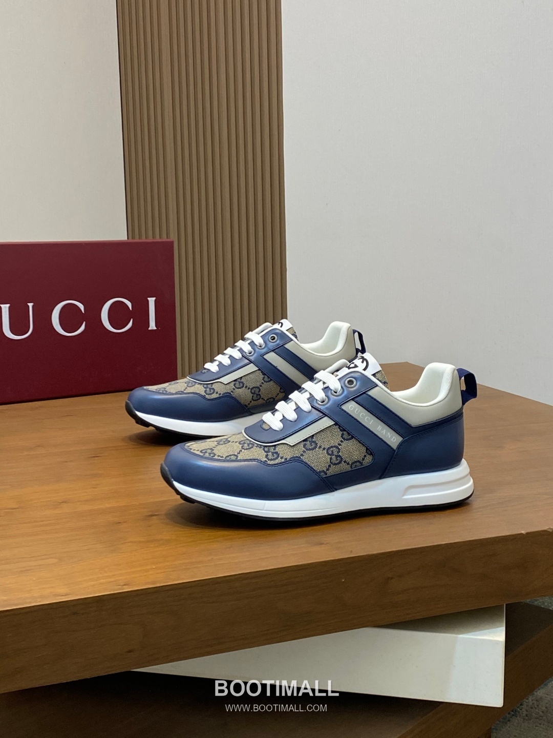 Gucci Signature Panel Low Sneaker Calfskin Fabric Brown Sneakers 구찌 시그니처 패널 로우 스니커즈 송아지가죽 패브릭 브라운 3