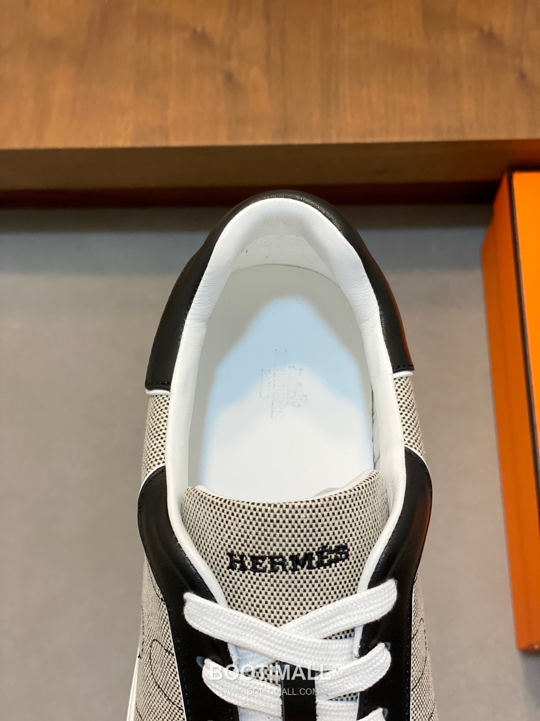 Hermes Smooth Calf Canvas Trainer Calfskin Canvas White Sneakers 에르메스 스무스 카프 캔버스 트레이너 카프스킨 캔버스 화이트 스니커즈 7