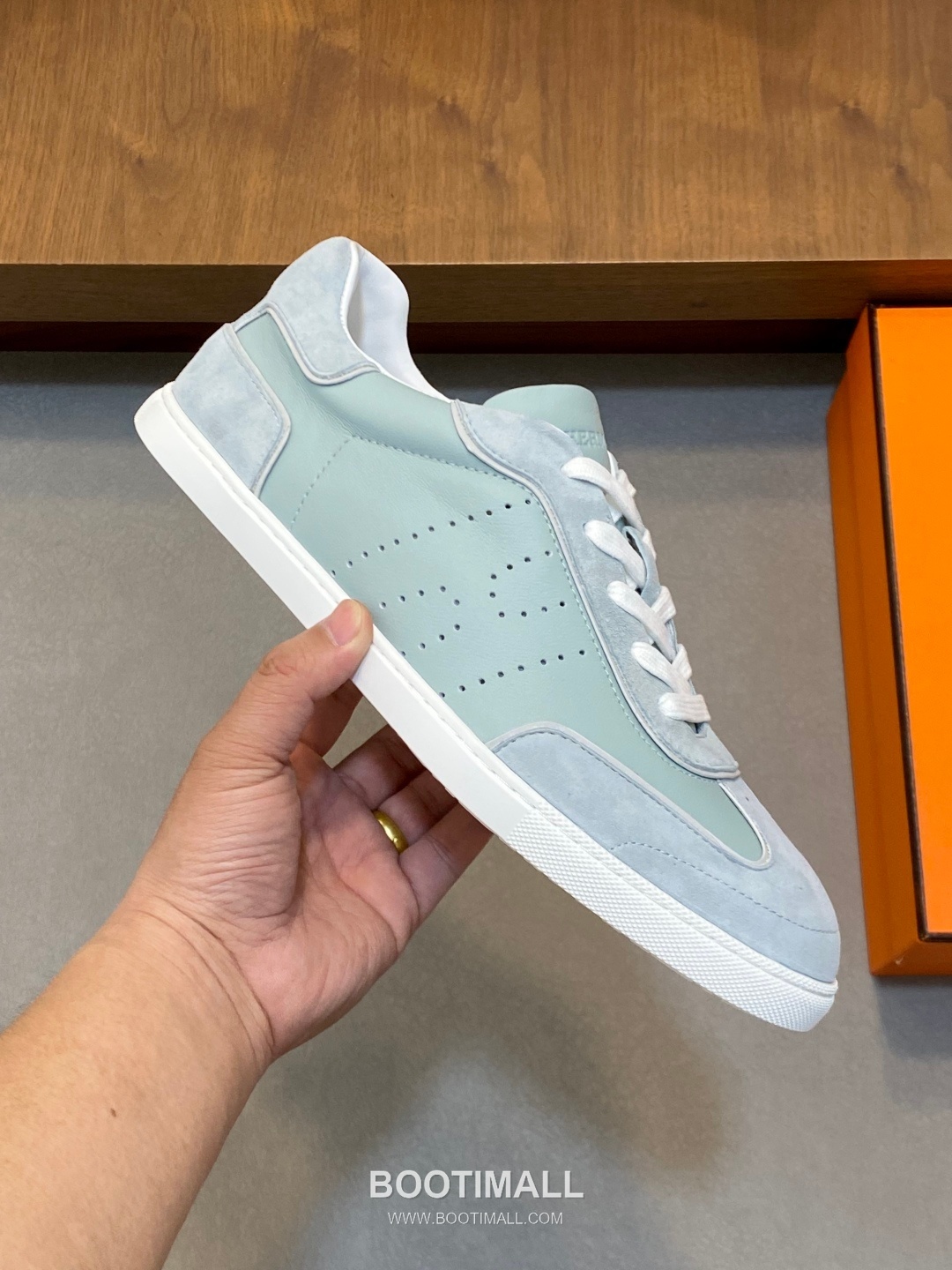 Hermes Smooth Calf Canvas Trainer Calfskin Canvas White Sneakers 에르메스 스무스 카프 캔버스 트레이너 카프스킨 캔버스 화이트 스니커즈 4