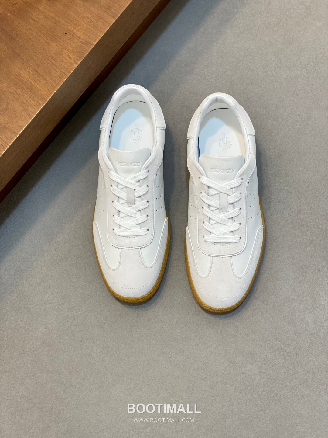 Hermes Smooth Calf Canvas Trainer Calfskin Canvas White Sneakers 에르메스 스무스 카프 캔버스 트레이너 카프스킨 캔버스 화이트 스니커즈 1