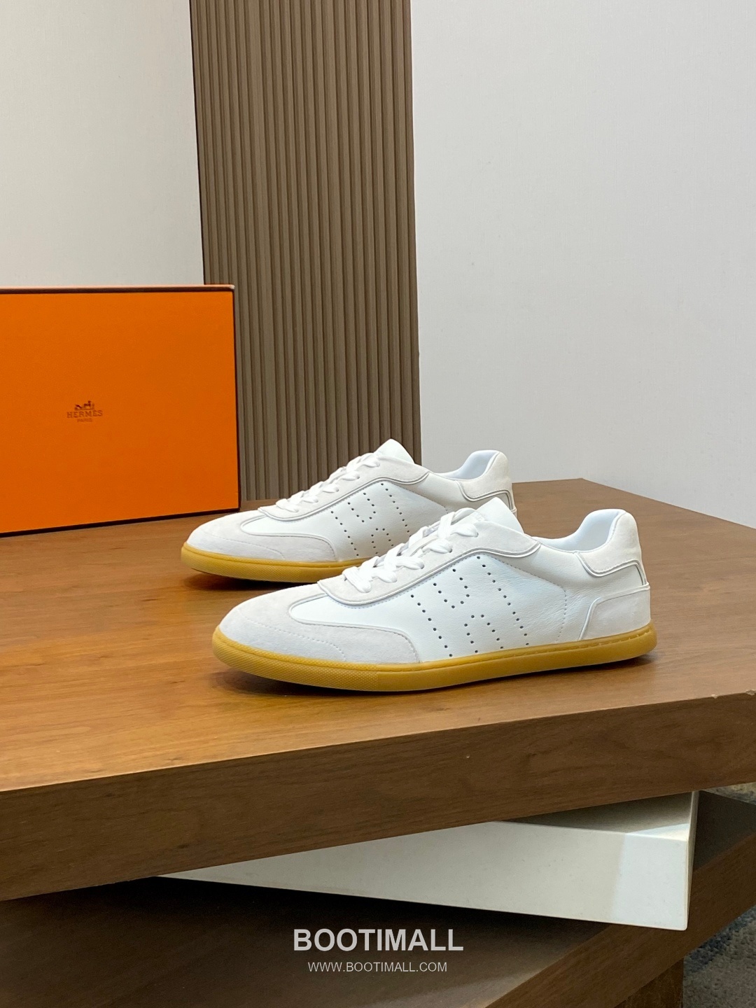 Hermes Smooth Calf Canvas Trainer Calfskin Canvas White Sneakers 에르메스 스무스 카프 캔버스 트레이너 카프스킨 캔버스 화이트 스니커즈 3