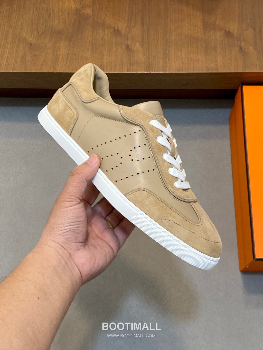 Hermes Smooth Calf Canvas Trainer Calfskin Canvas White Sneakers 에르메스 스무스 카프 캔버스 트레이너 카프스킨 캔버스 화이트 스니커즈 4