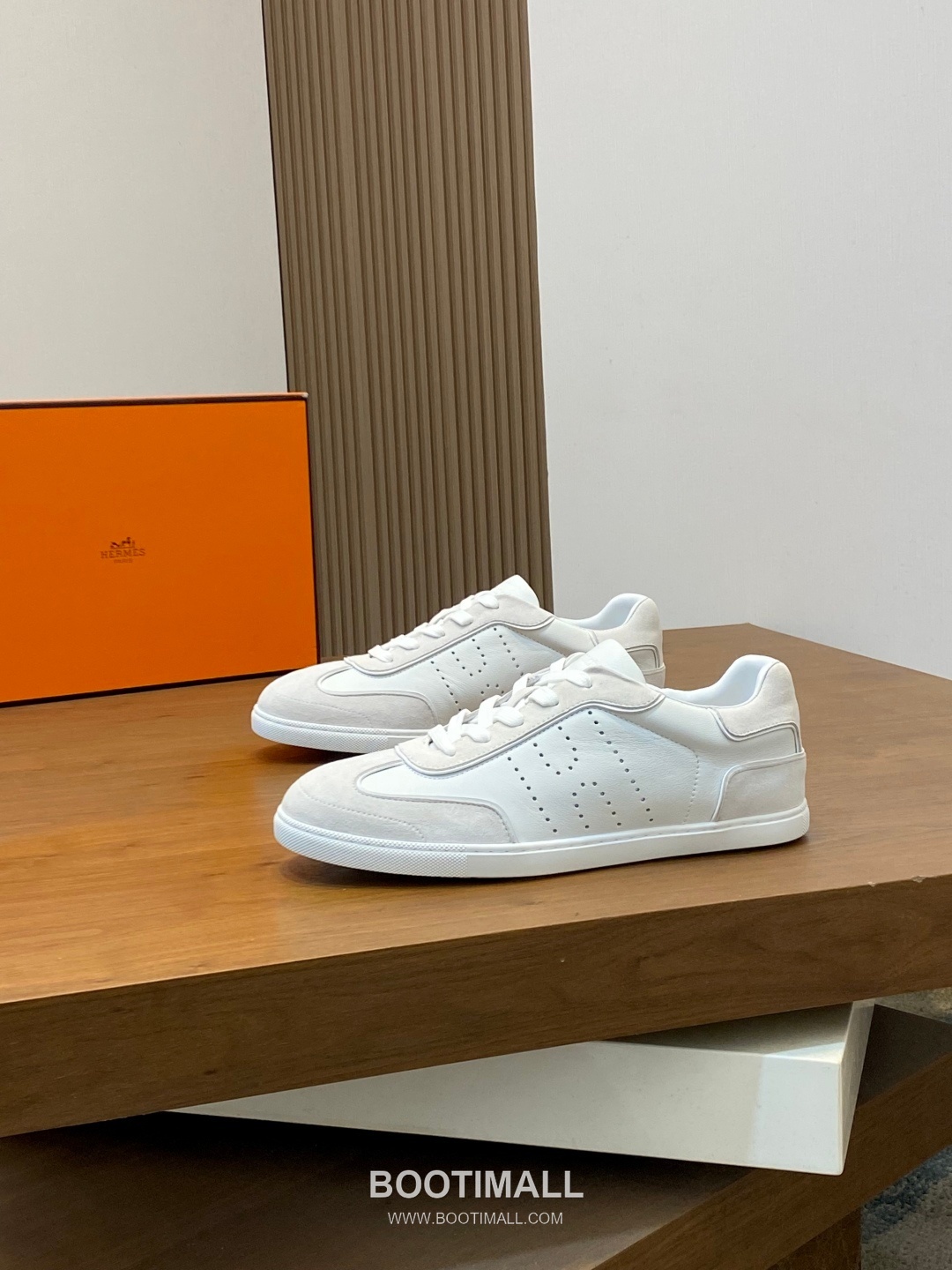Hermes Smooth Calf Canvas Trainer Calfskin Canvas White Sneakers 에르메스 스무스 카프 캔버스 트레이너 카프스킨 캔버스 화이트 스니커즈 3