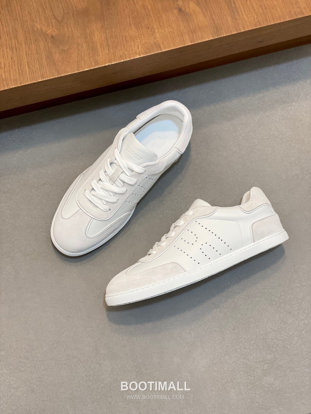 Hermes Smooth Calf Canvas Trainer Calfskin Canvas White Sneakers 에르메스 스무스 카프 캔버스 트레이너 카프스킨 캔버스 화이트 스니커즈 5