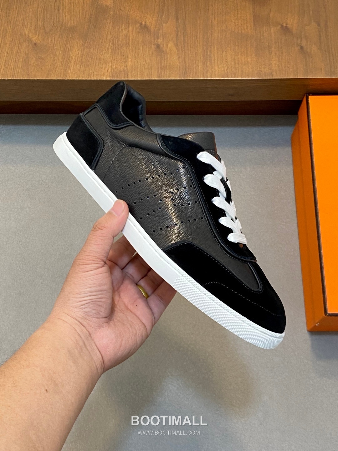 Hermes Smooth Calf Canvas Trainer Calfskin Canvas White Sneakers 에르메스 스무스 카프 캔버스 트레이너 카프스킨 캔버스 화이트 스니커즈 4