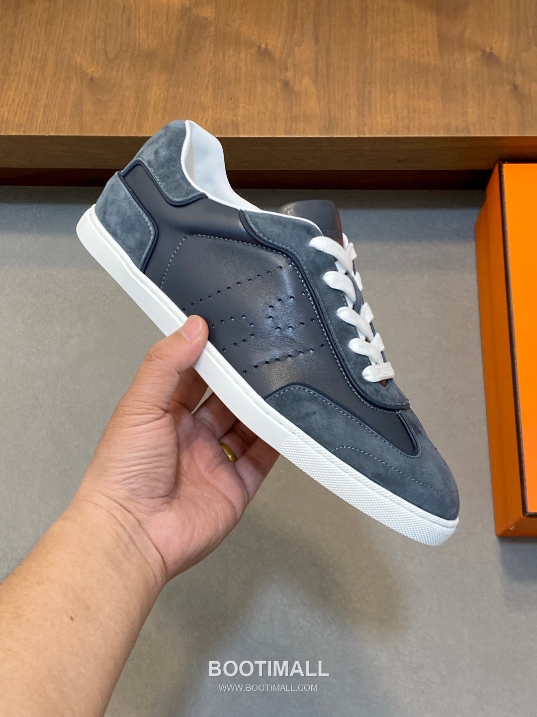 Hermes Smooth Calf Canvas Trainer Calfskin Canvas White Sneakers 에르메스 스무스 카프 캔버스 트레이너 카프스킨 캔버스 화이트 스니커즈 4