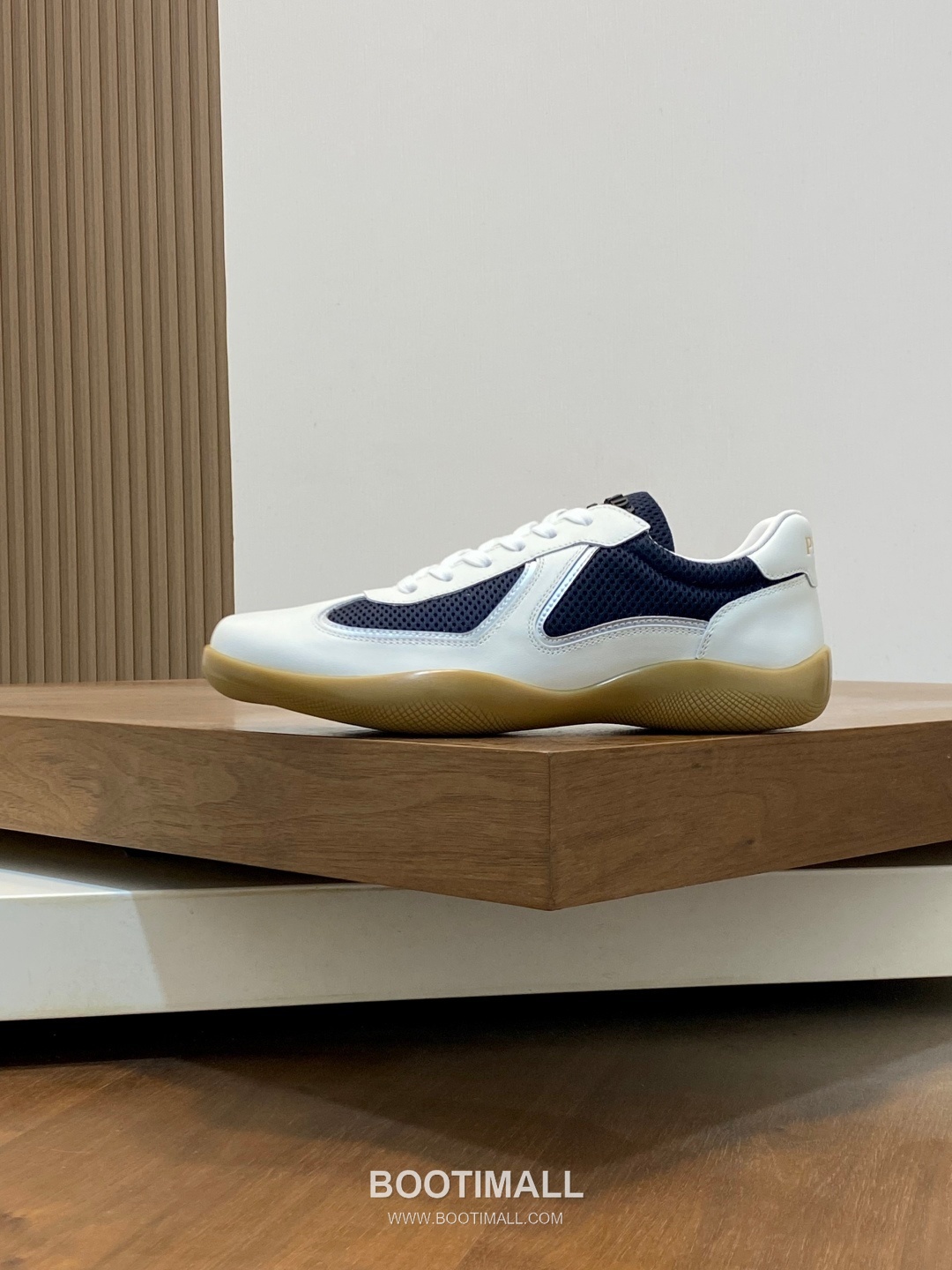 Prada Geometric Panel Runner Calfskin Mesh Khaki Sneakers 프라다 지오메트릭 패널 러너 송아지가죽 메쉬 카키 스니커즈 -9 2