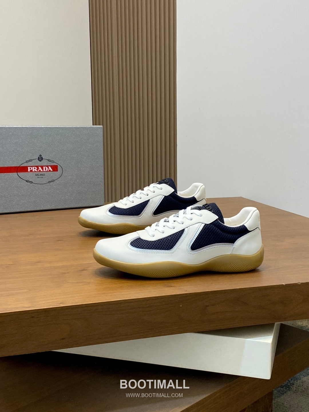 Prada Geometric Panel Runner Calfskin Mesh Khaki Sneakers 프라다 지오메트릭 패널 러너 송아지가죽 메쉬 카키 스니커즈 -9 3