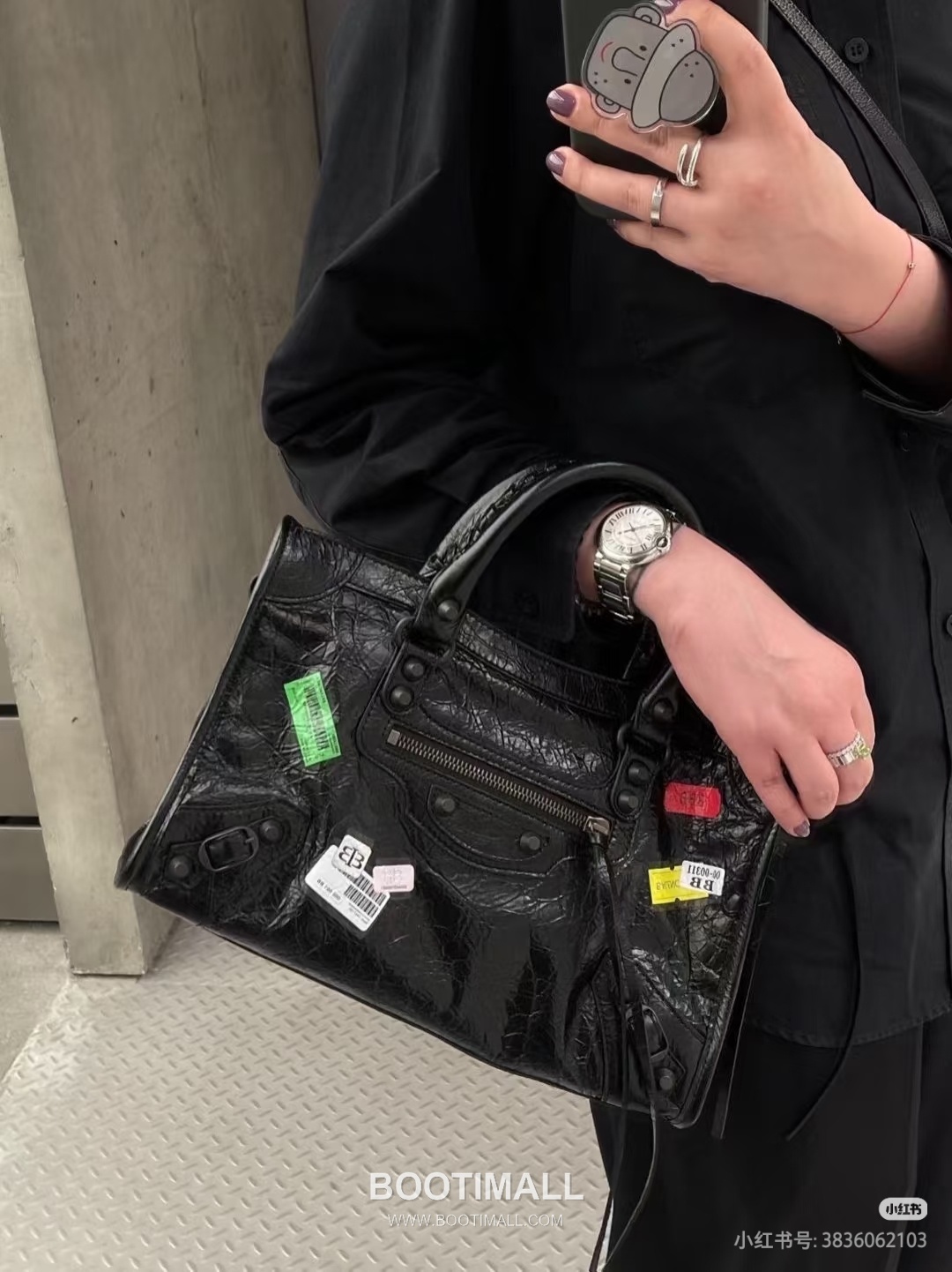 Balenciaga Le City Patch Print Small Shoulder Bag 발렌시아가 르 시티 패치 프린트 스몰 숄더백 23cm 6