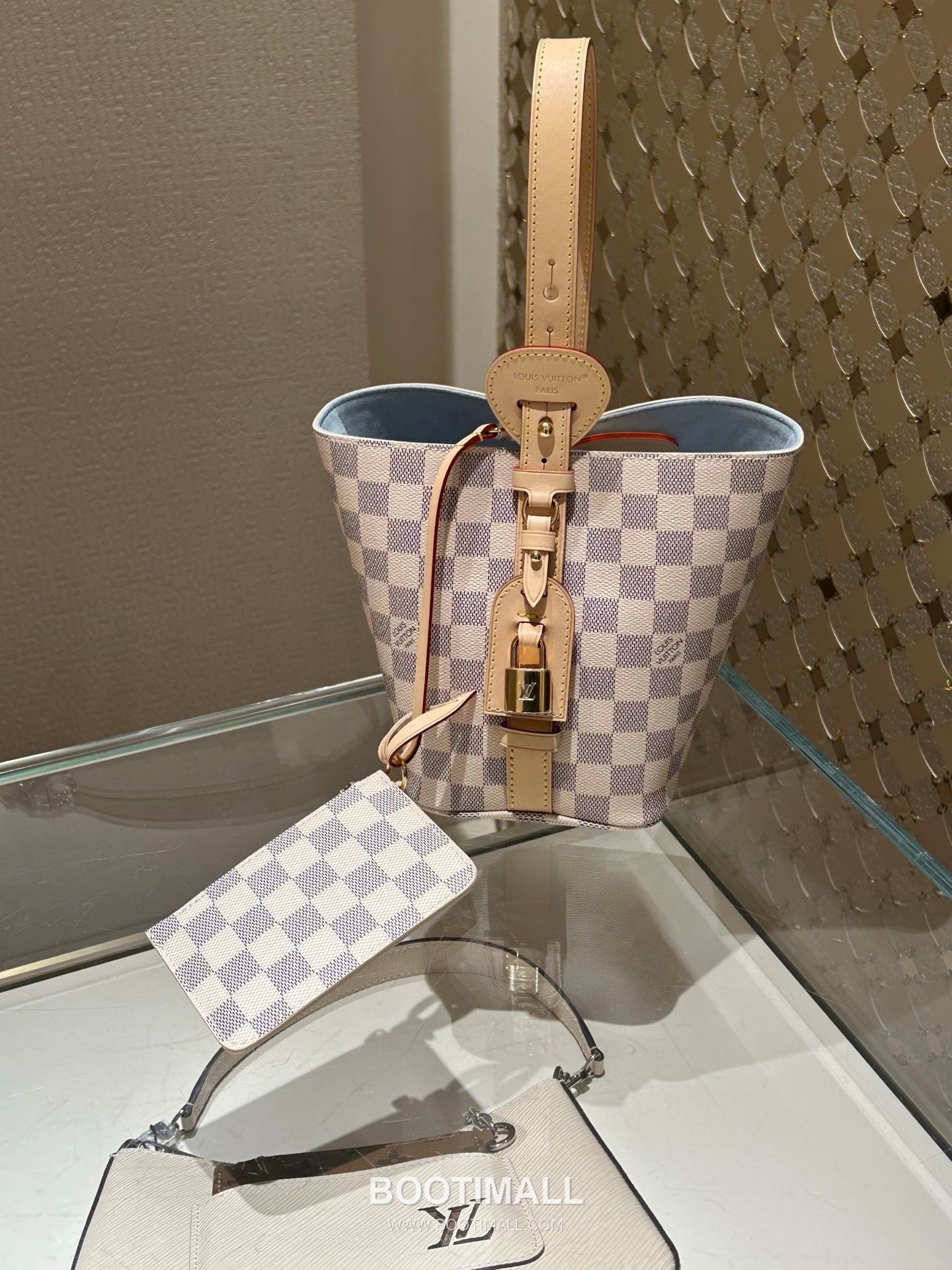 Louis Vuitton All In BB Damier Azur Handbag N40855 루이비통 올인 BB 다미에 아주르 토트백 2