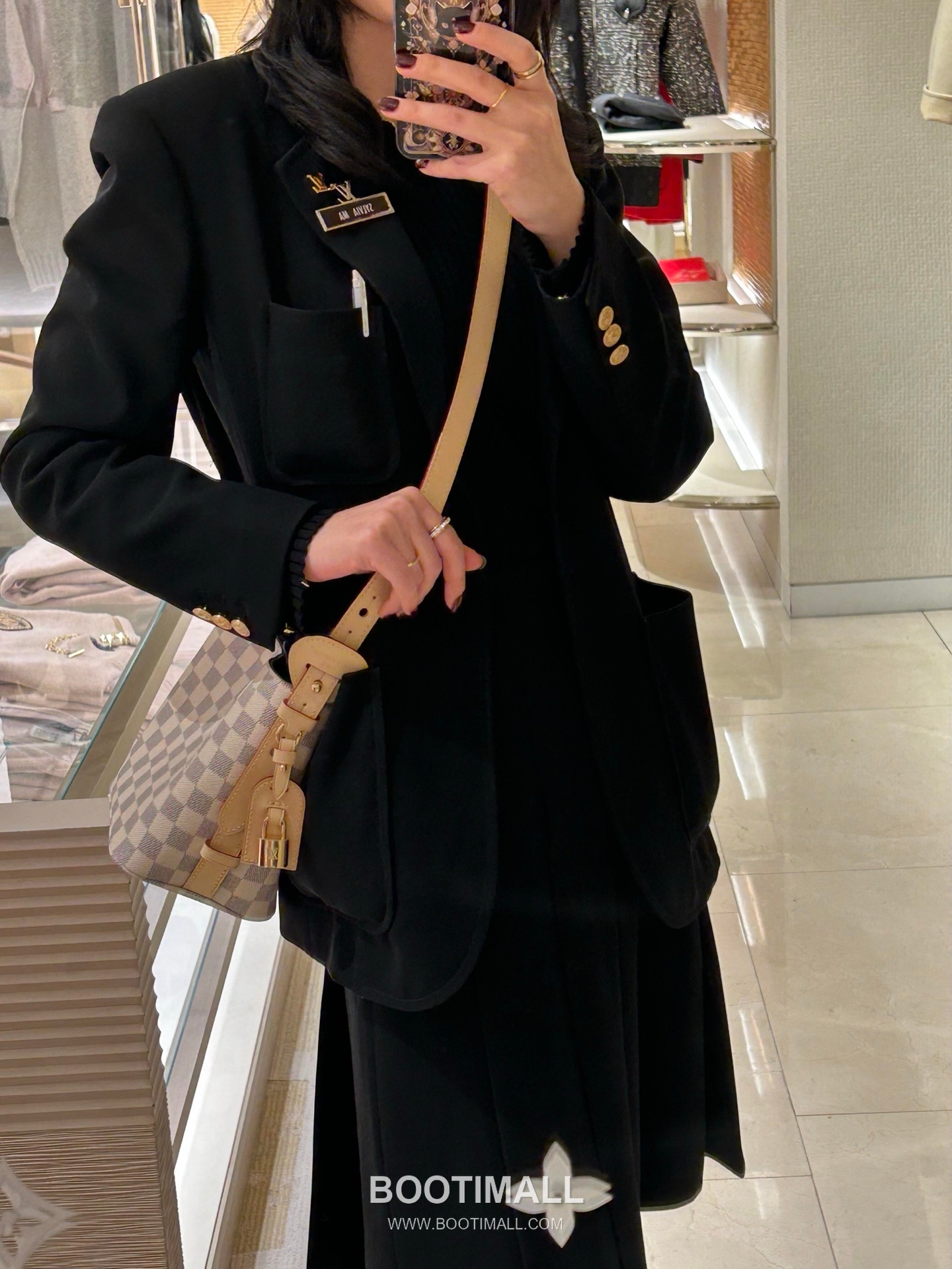 Louis Vuitton All In BB Damier Azur Handbag N40855 루이비통 올인 BB 다미에 아주르 토트백 5