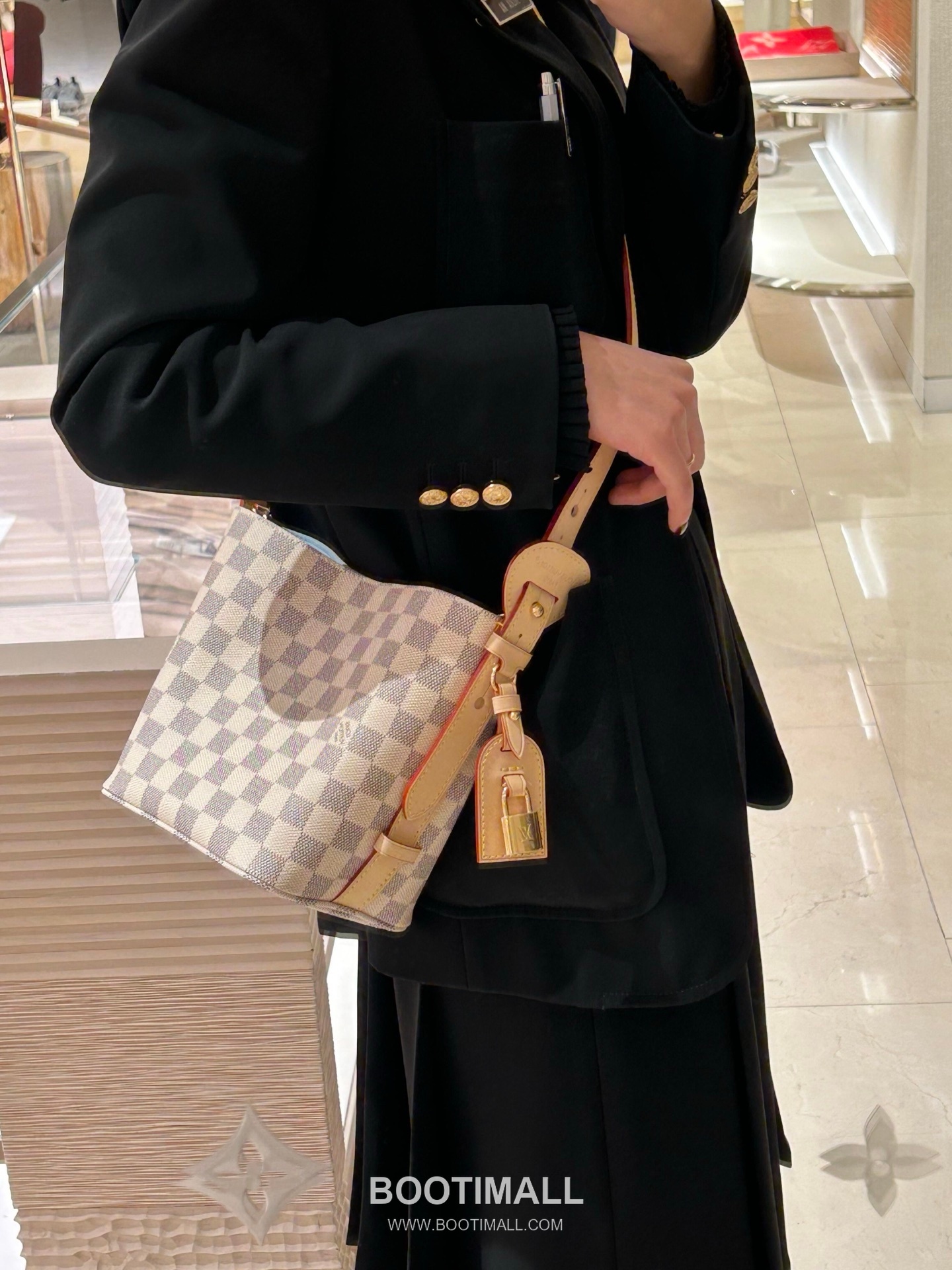 Louis Vuitton All In BB Damier Azur Handbag N40855 루이비통 올인 BB 다미에 아주르 토트백 6