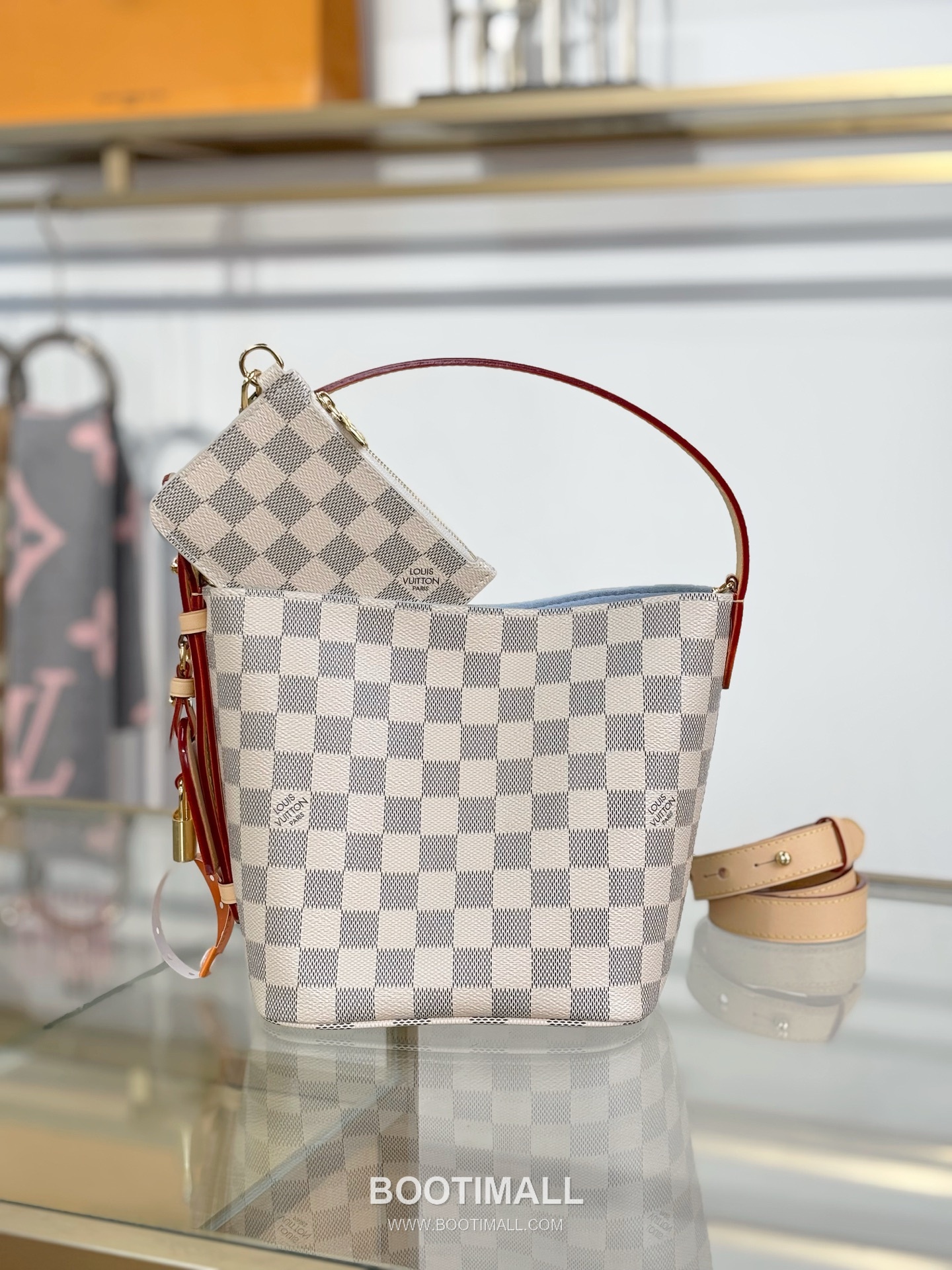 Louis Vuitton All In BB Damier Azur Handbag N40855 루이비통 올인 BB 다미에 아주르 토트백 8