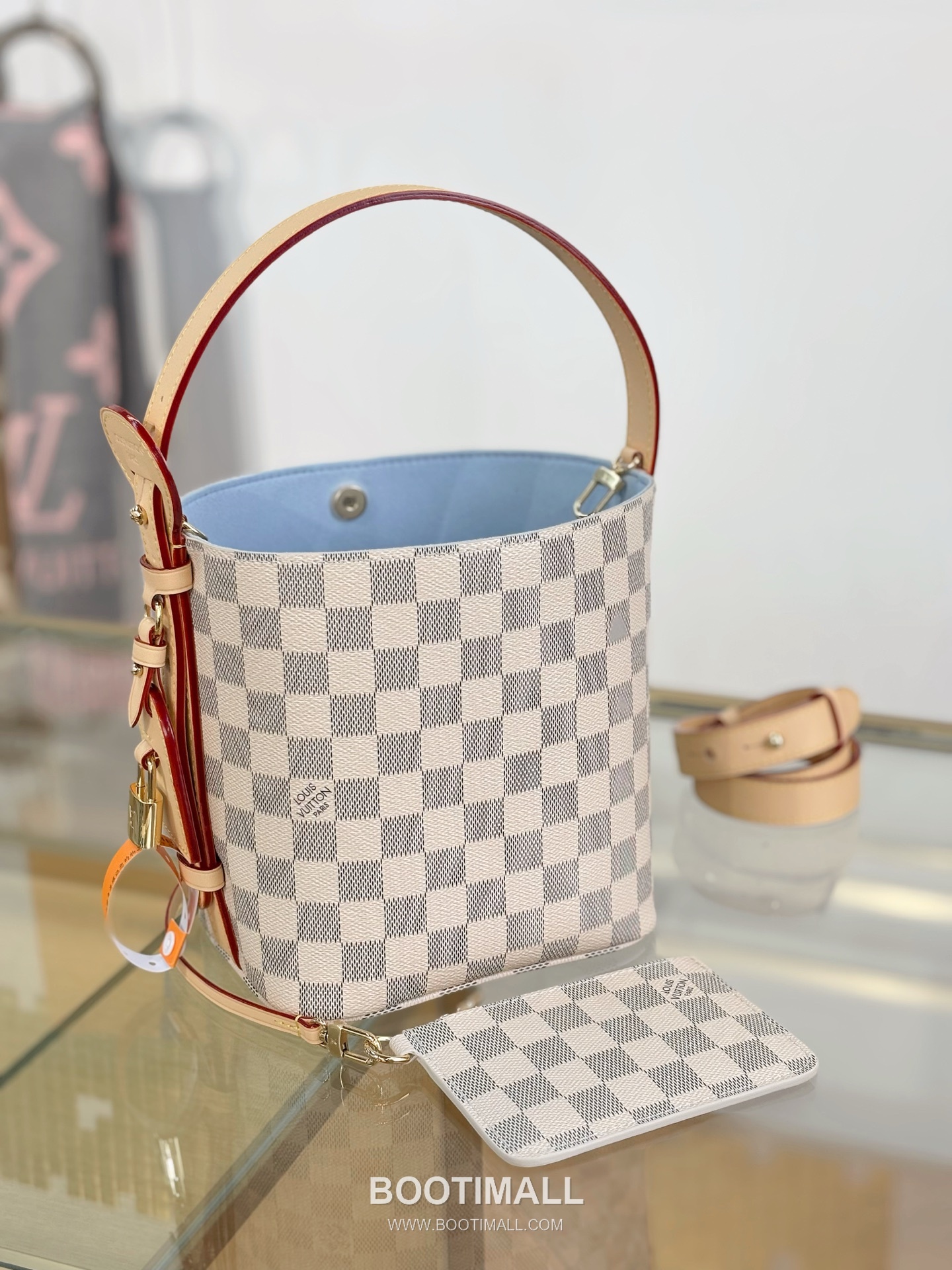 Louis Vuitton All In BB Damier Azur Handbag N40855 루이비통 올인 BB 다미에 아주르 토트백 9