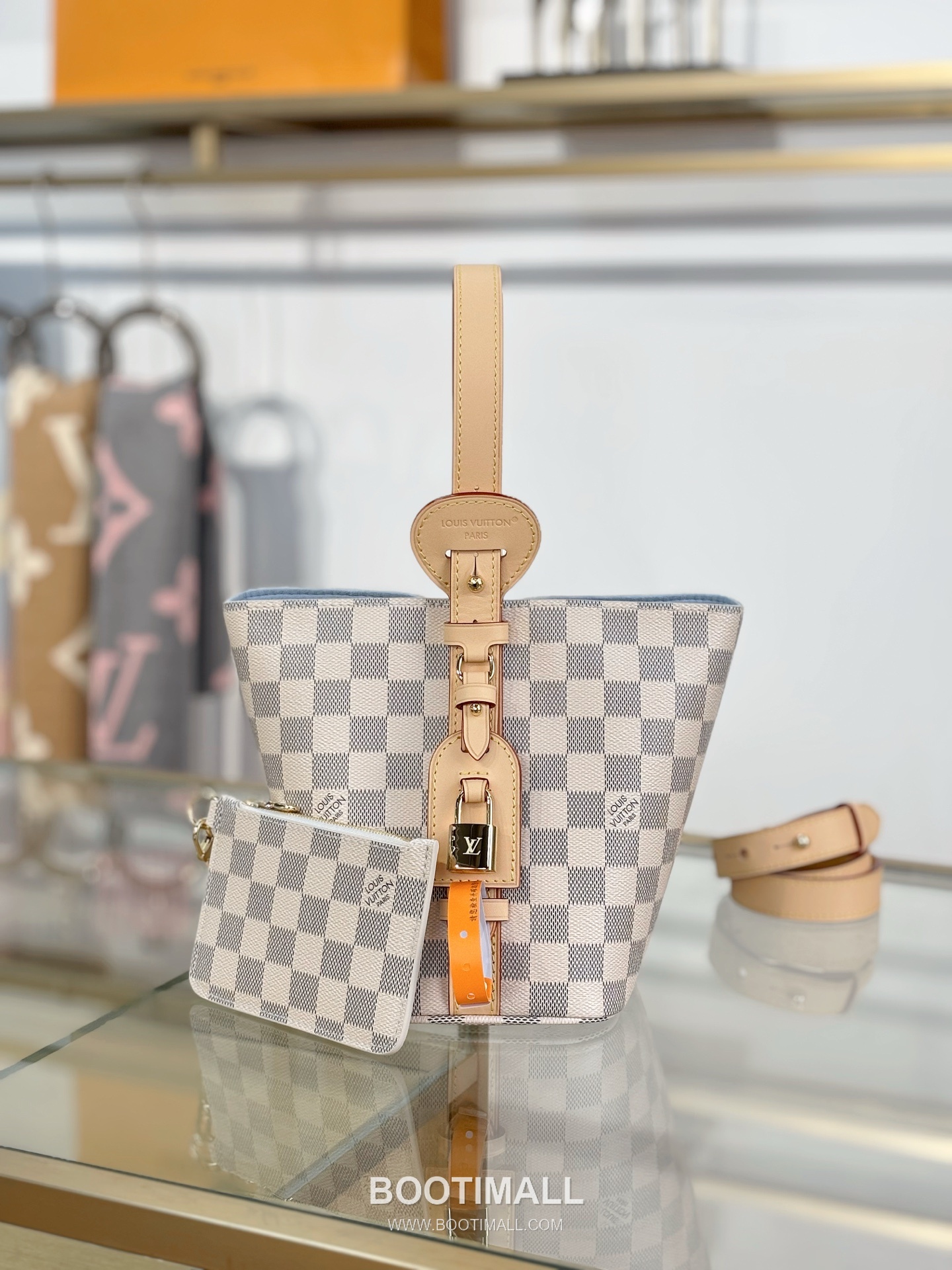 Louis Vuitton All In BB Damier Azur Handbag N40855 루이비통 올인 BB 다미에 아주르 토트백 10