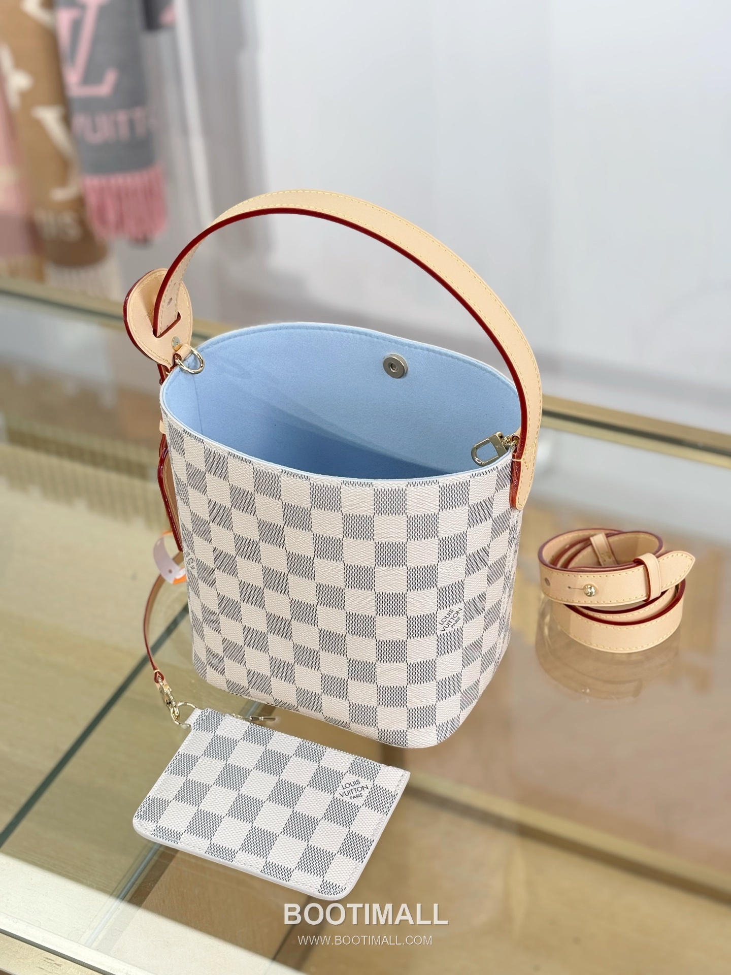 Louis Vuitton All In BB Damier Azur Handbag N40855 루이비통 올인 BB 다미에 아주르 토트백 11