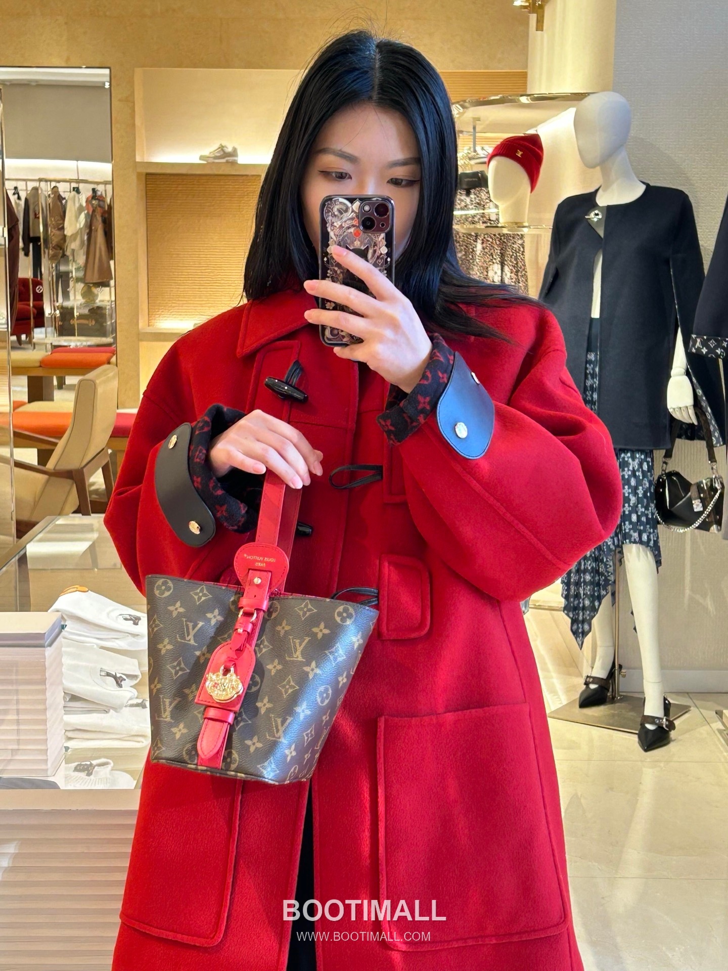 Louis Vuitton All In BB Monogram Canvas Red Top Handle Bag M28317 루이비통 올인 BB 모노그램 캔버스 레드 탑핸들백 18cm 1