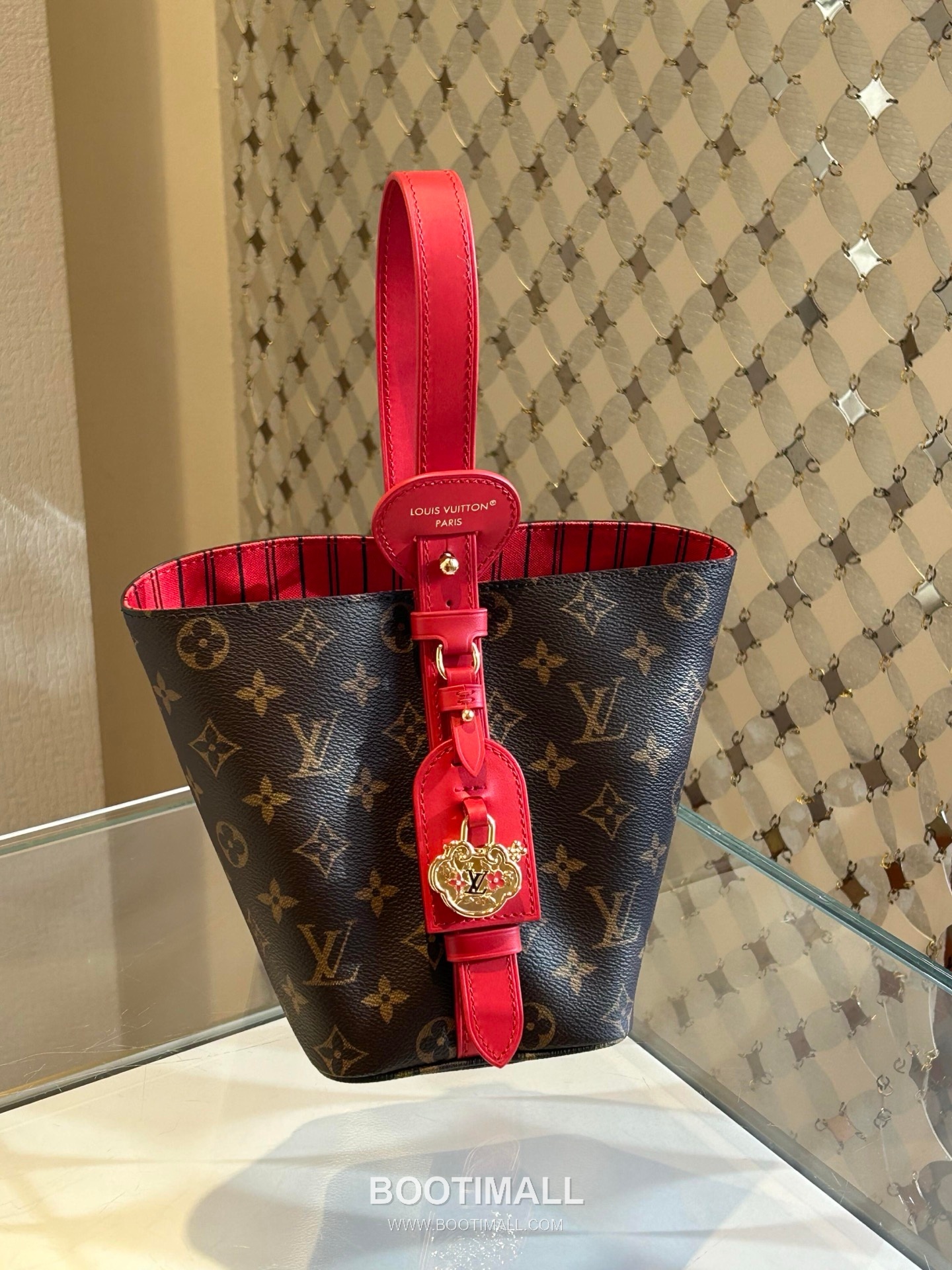 Louis Vuitton All In BB Monogram Canvas Red Top Handle Bag M28317 루이비통 올인 BB 모노그램 캔버스 레드 탑핸들백 18cm 4