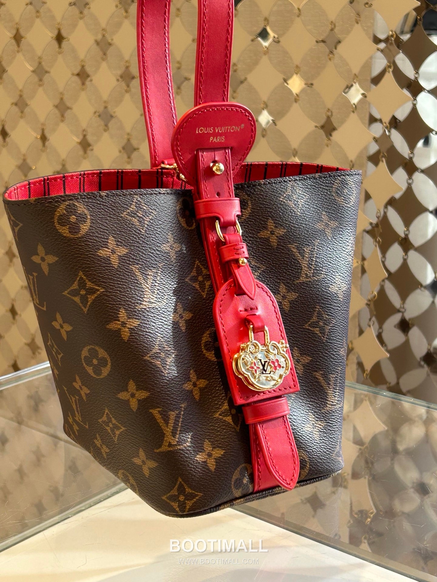 Louis Vuitton All In BB Monogram Canvas Red Top Handle Bag M28317 루이비통 올인 BB 모노그램 캔버스 레드 탑핸들백 18cm 5