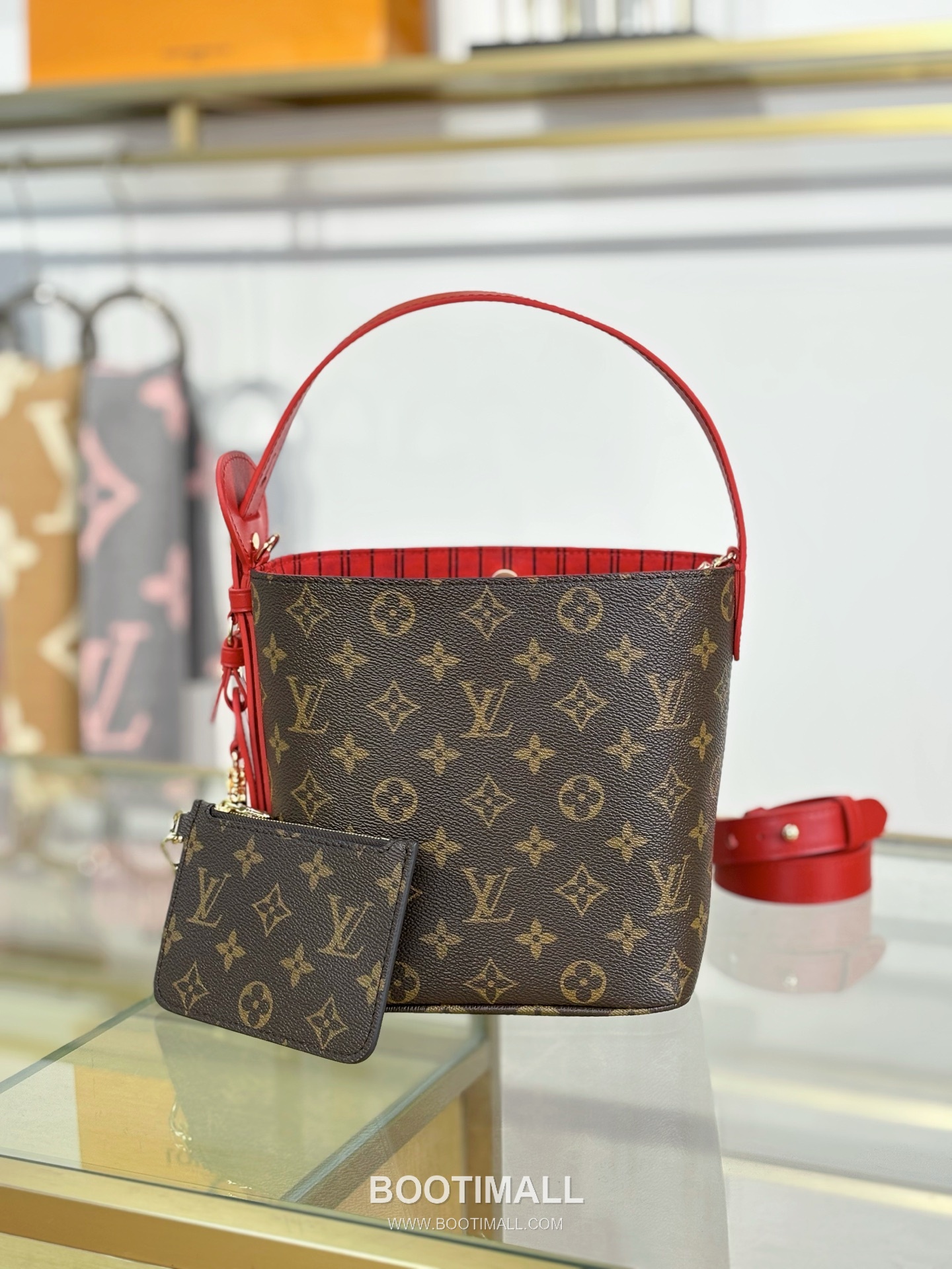Louis Vuitton All In BB Monogram Canvas Red Top Handle Bag M28317 루이비통 올인 BB 모노그램 캔버스 레드 탑핸들백 18cm 7