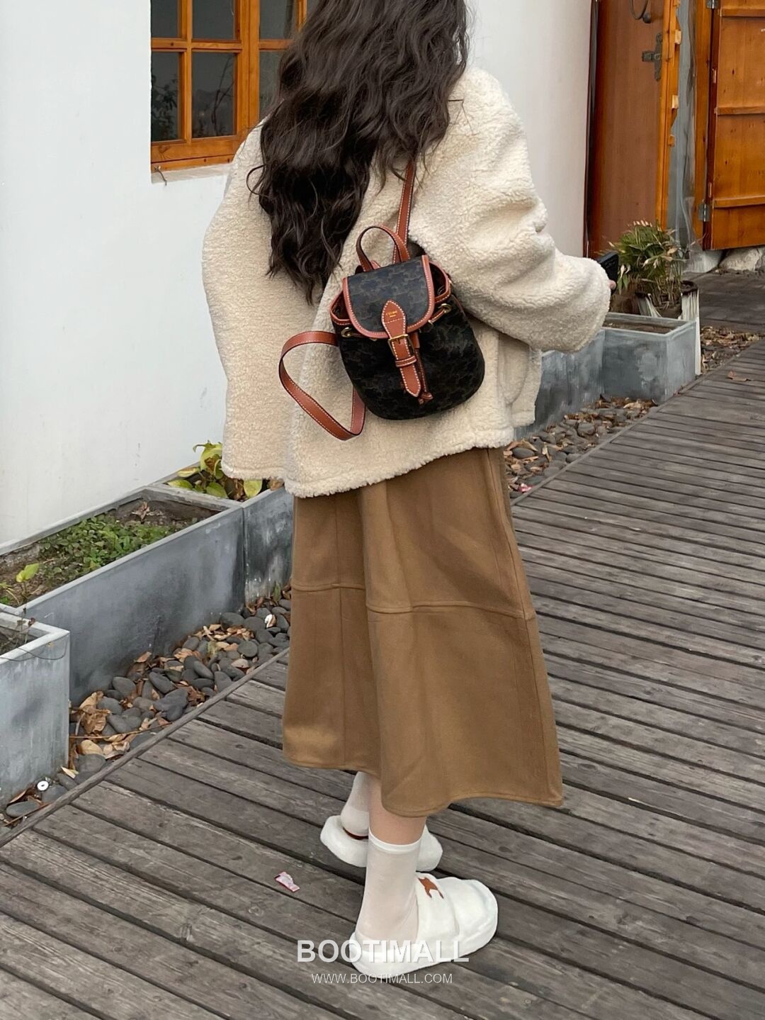 Celine Triomphe Mini Backpack Calfskin Leather Zip Wallet 셀린느 트리옴프 미니 백팩 카프스킨 레더 지퍼지갑 20cm 6