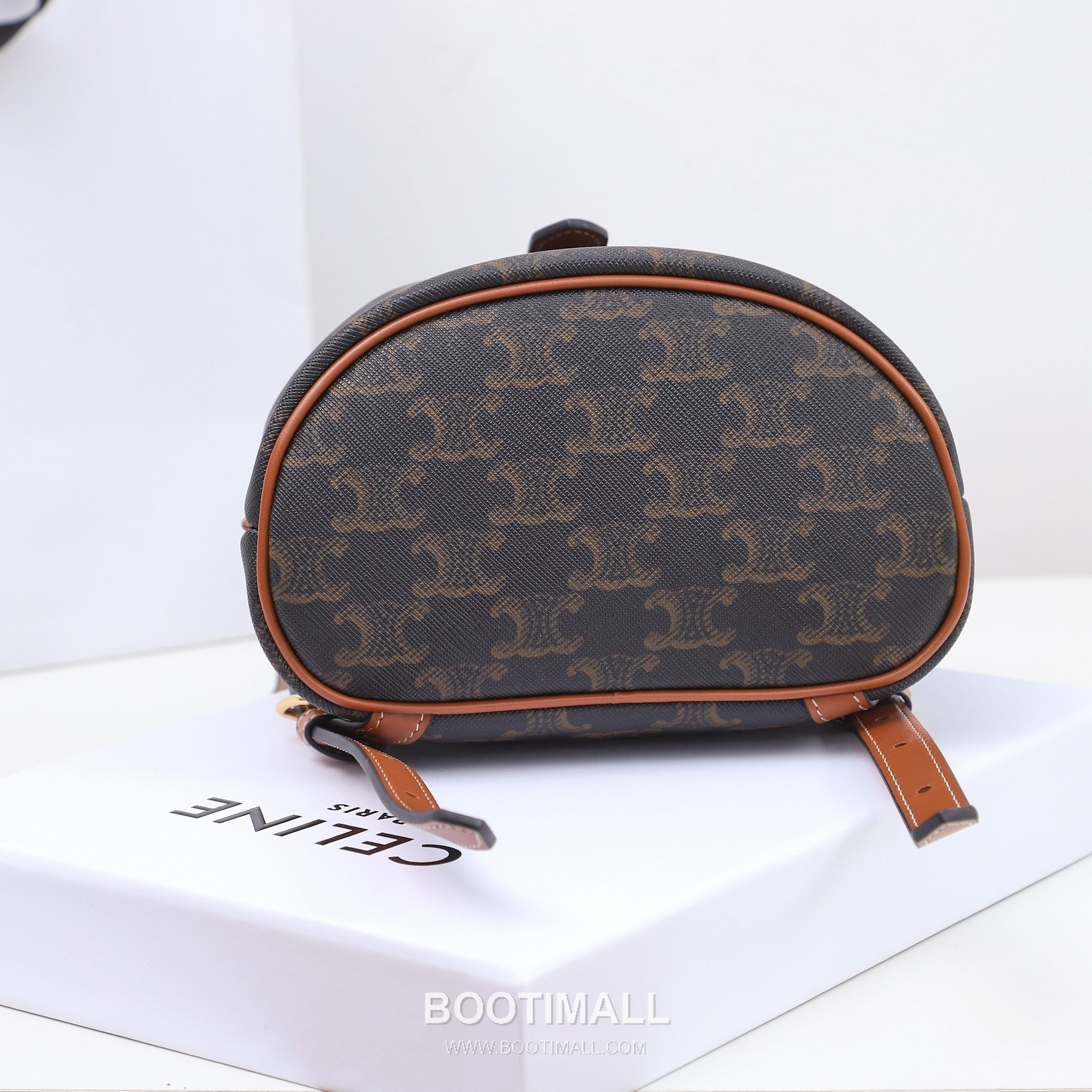 Celine Triomphe Mini Backpack Calfskin Leather Zip Wallet 셀린느 트리옴프 미니 백팩 카프스킨 레더 지퍼지갑 20cm 16