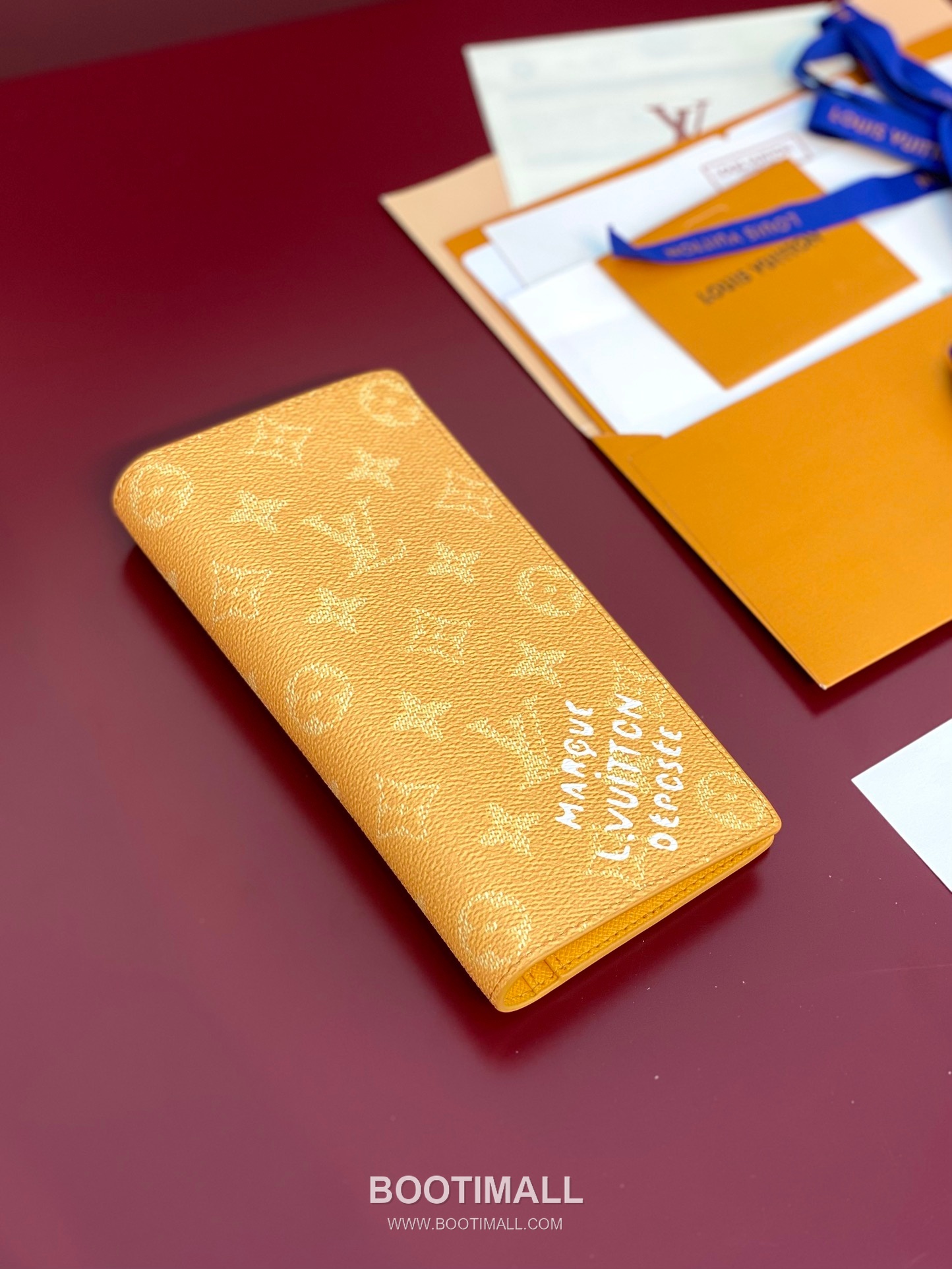 Louis Vuitton Brazza Monogram Heritage Canvas Yellow Long Wallet 루이비통 브라자 모노그램 헤리티지 캔버스 옐로우 장지갑 19cm 4