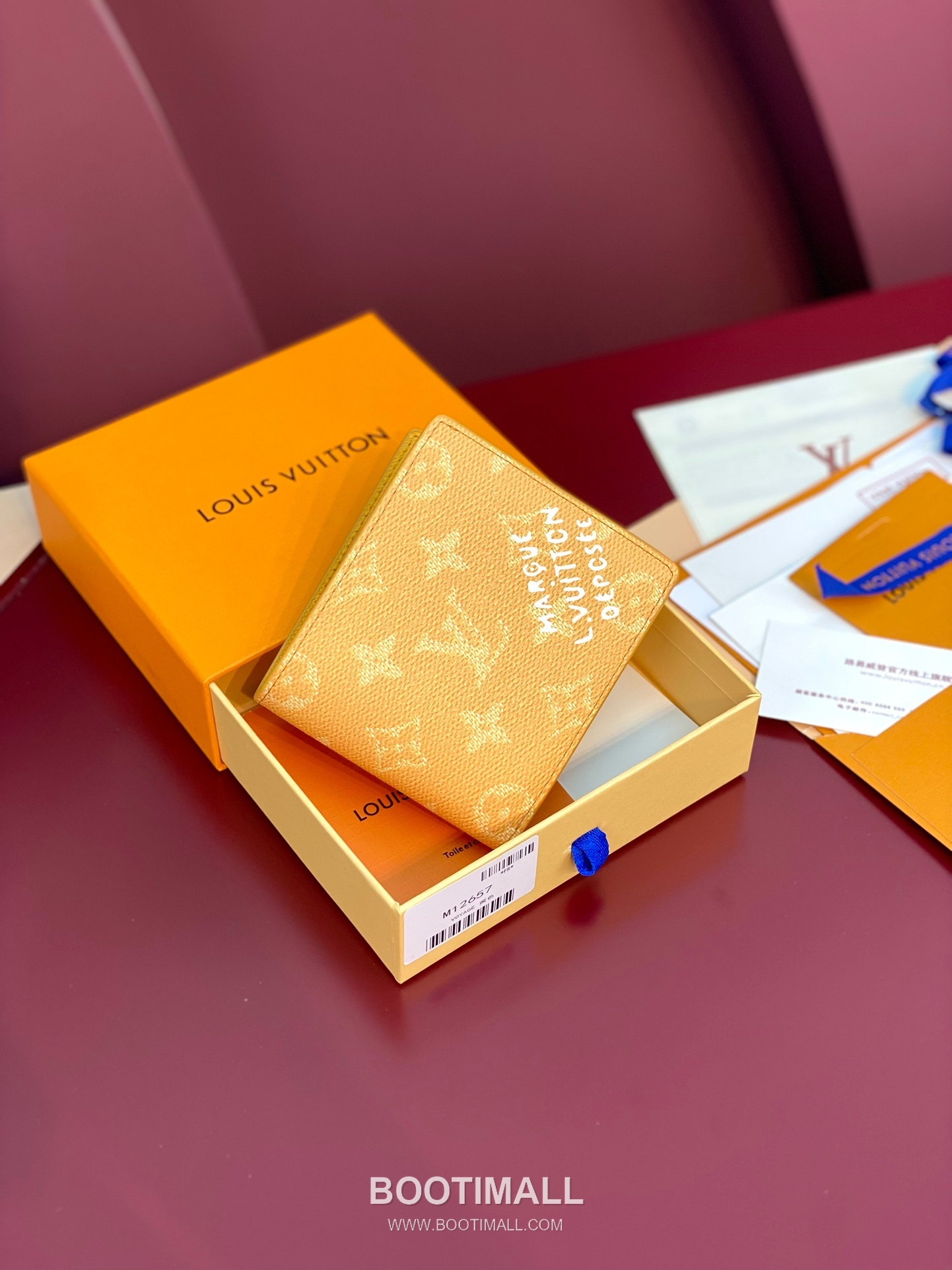 Louis Vuitton Multiple Monogram Heritage Canvas Yellow Bifold Wallet 루이비통 멀티플 모노그램 헤리티지 캔버스 옐로우 반지갑 11.5cm 3