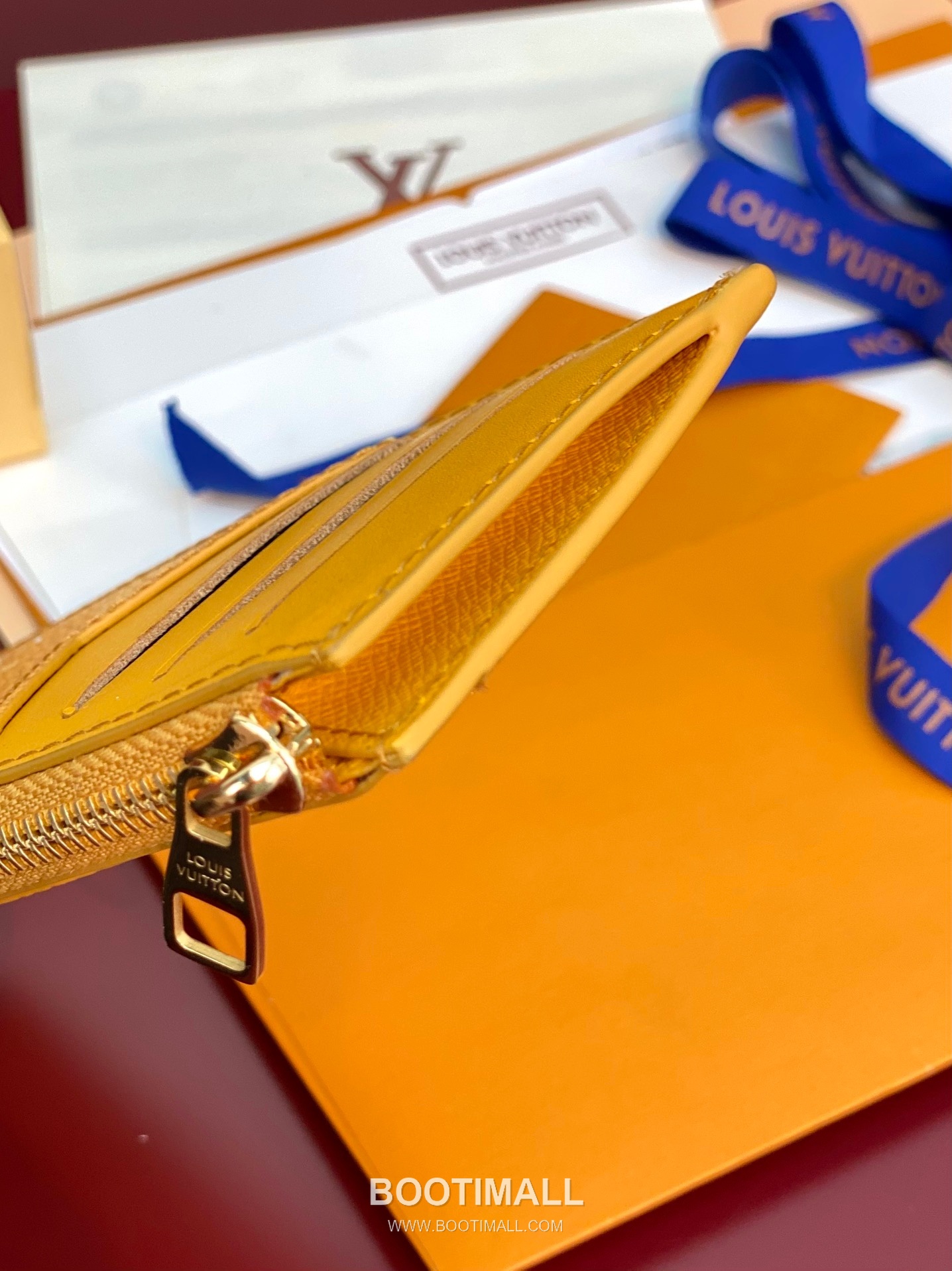 Louis Vuitton Damier Coin Card Holder Coated Canvas Yellow 루이비통 다미에 코인 카드홀더 코티드 캔버스 옐로우 14.5cm 8