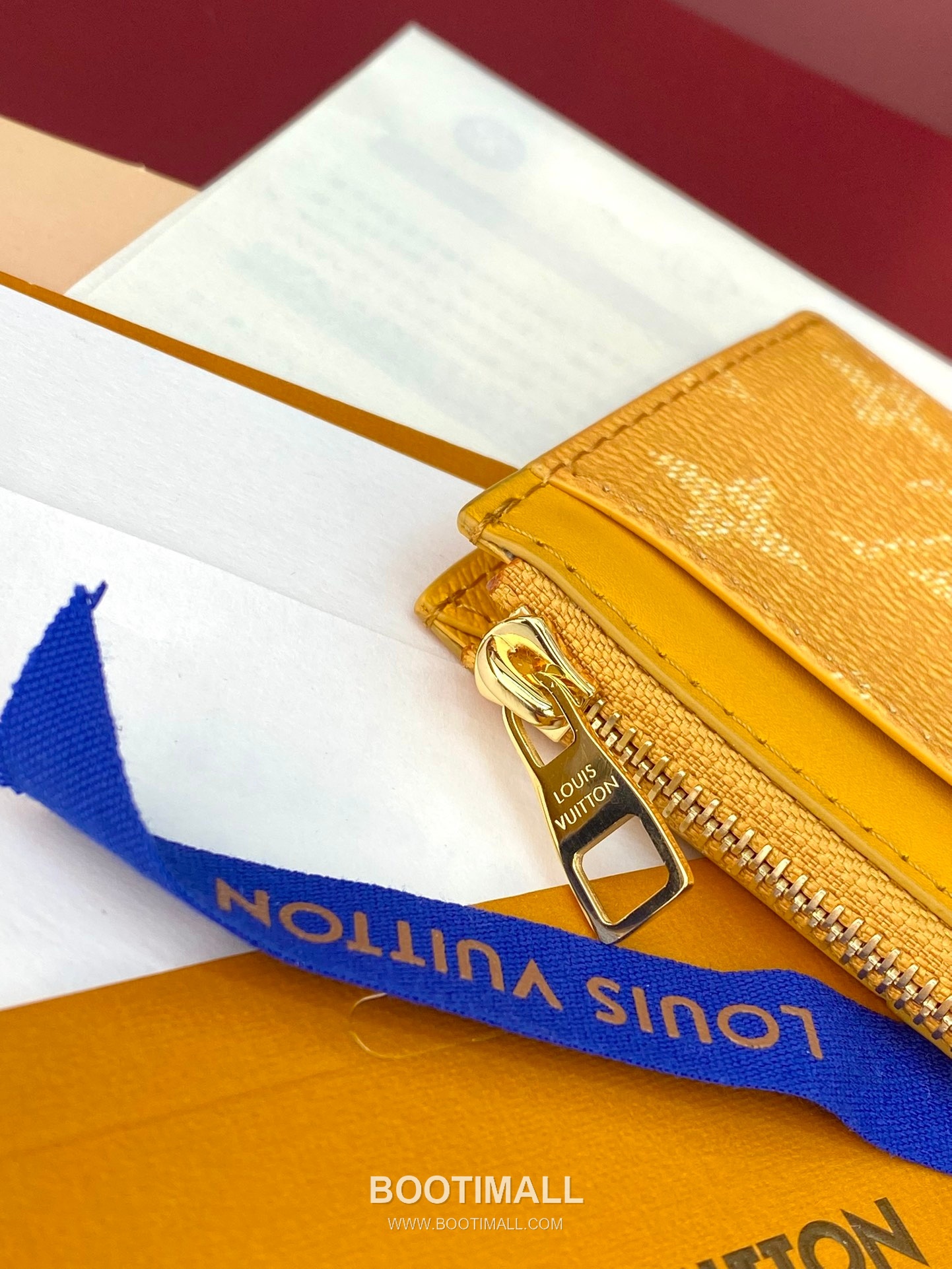 Louis Vuitton Damier Coin Card Holder Coated Canvas Yellow 루이비통 다미에 코인 카드홀더 코티드 캔버스 옐로우 14.5cm 9