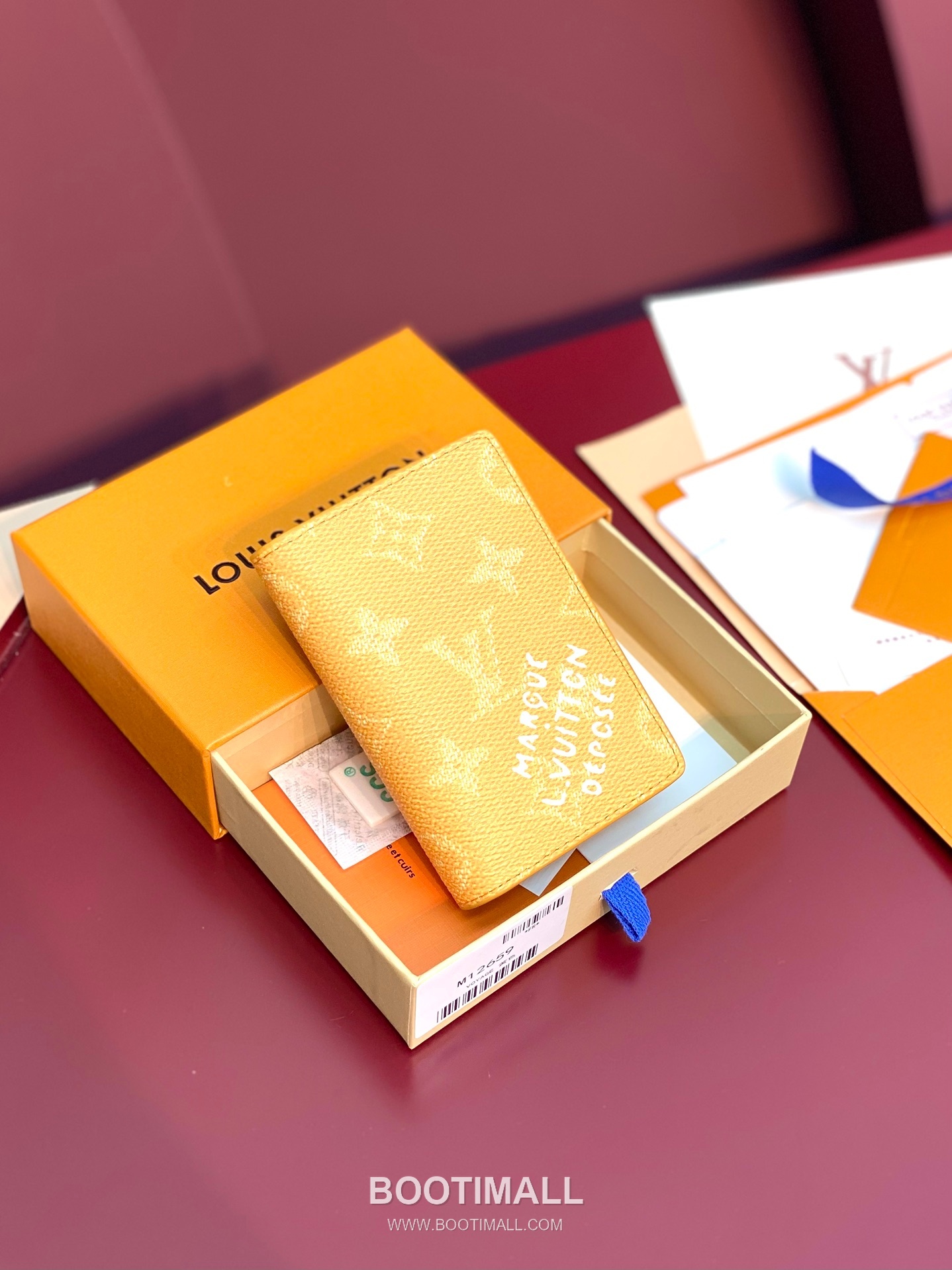 Louis Vuitton Pocket Wallet Monogram Heritage Coated Canvas Yellow Bifold 루이비통 포켓 월릿 모노그램 헤리티지 코티드 캔버스 옐로우 반지갑 11cm 1