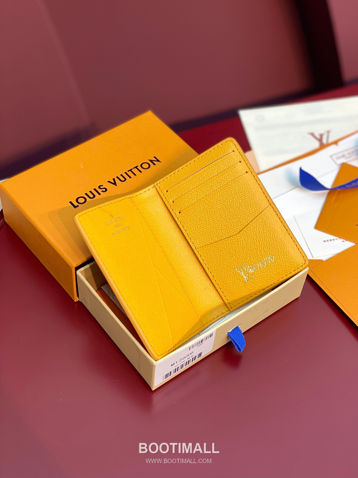 Louis Vuitton Pocket Wallet Monogram Heritage Coated Canvas Yellow Bifold 루이비통 포켓 월릿 모노그램 헤리티지 코티드 캔버스 옐로우 반지갑 11cm 3