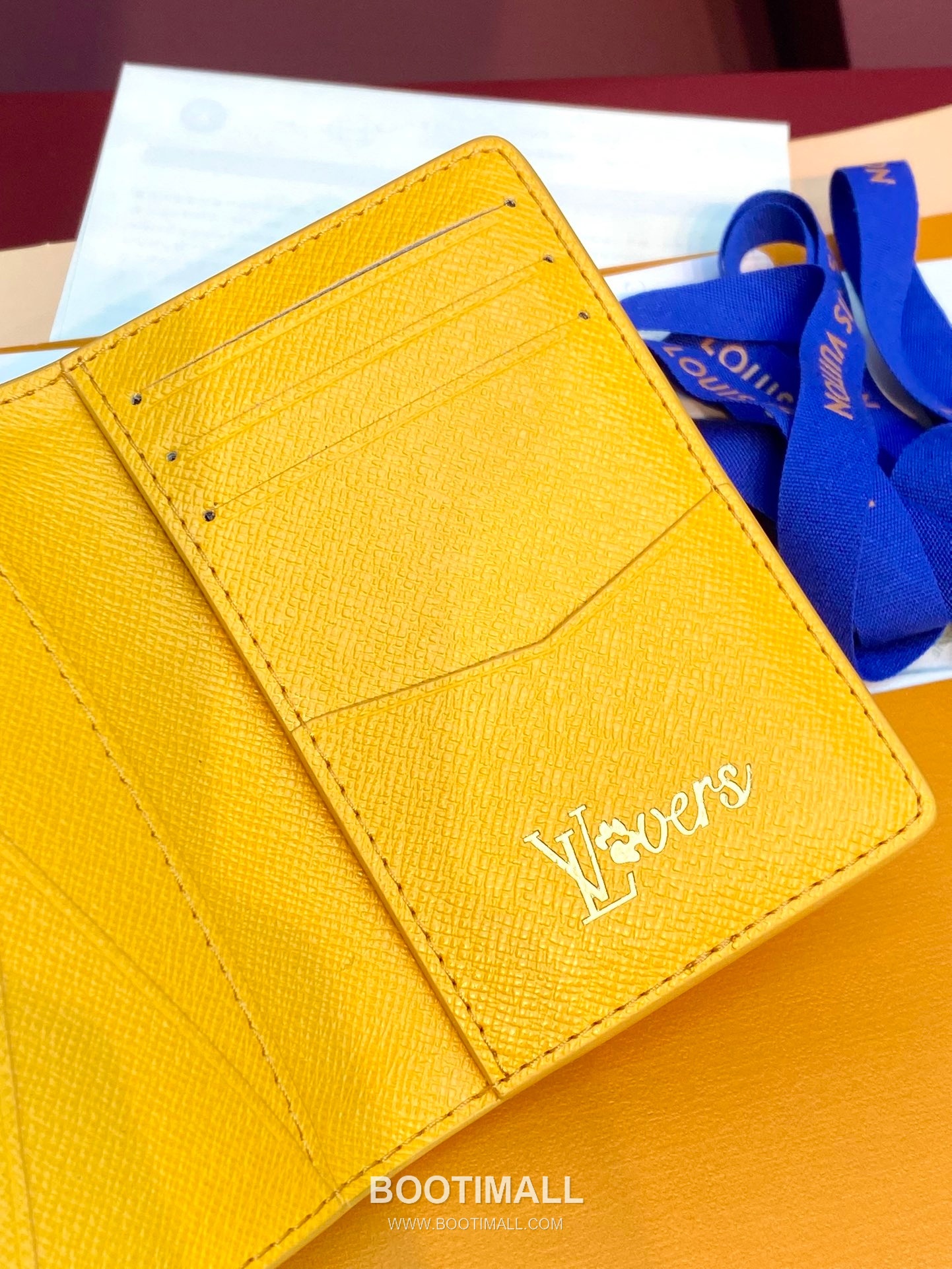 Louis Vuitton Pocket Wallet Monogram Heritage Coated Canvas Yellow Bifold 루이비통 포켓 월릿 모노그램 헤리티지 코티드 캔버스 옐로우 반지갑 11cm 5