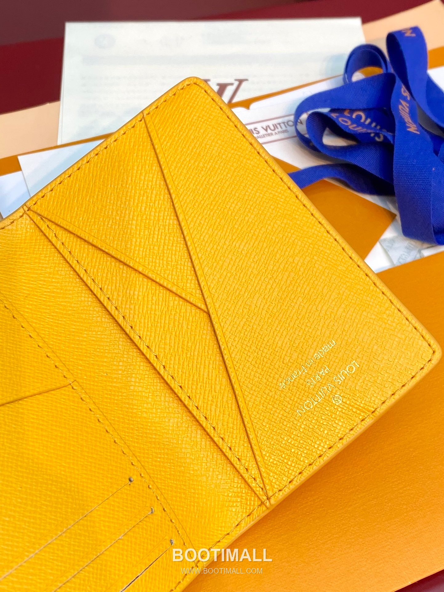 Louis Vuitton Pocket Wallet Monogram Heritage Coated Canvas Yellow Bifold 루이비통 포켓 월릿 모노그램 헤리티지 코티드 캔버스 옐로우 반지갑 11cm 6