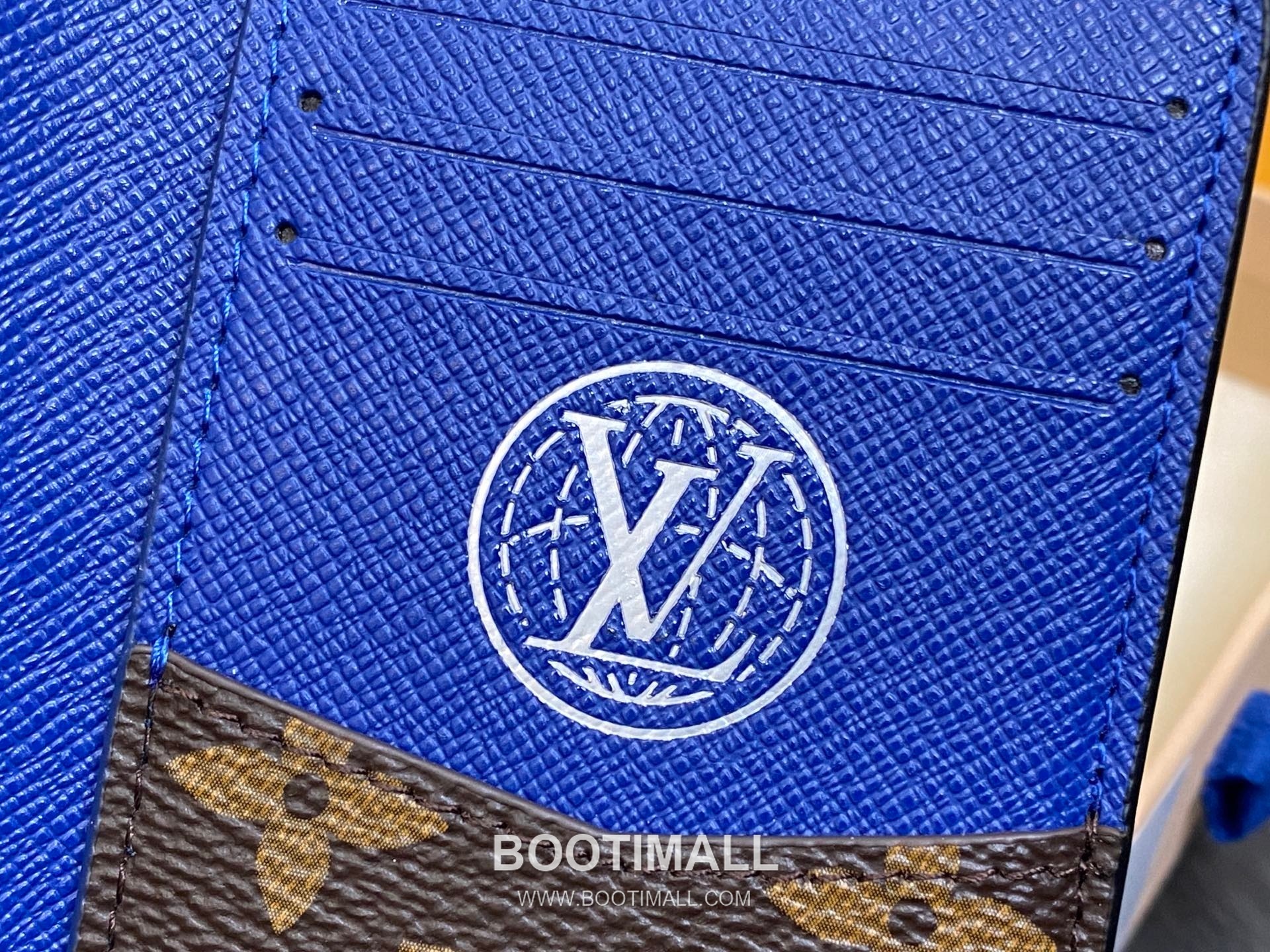 Louis Vuitton Damier Heritage Pocket Wallet Coated Canvas Blue Card Holder 루이비통 다미에 헤리티지 포켓 월릿 코티드 캔버스 블루 카드홀더 11.1cm 7
