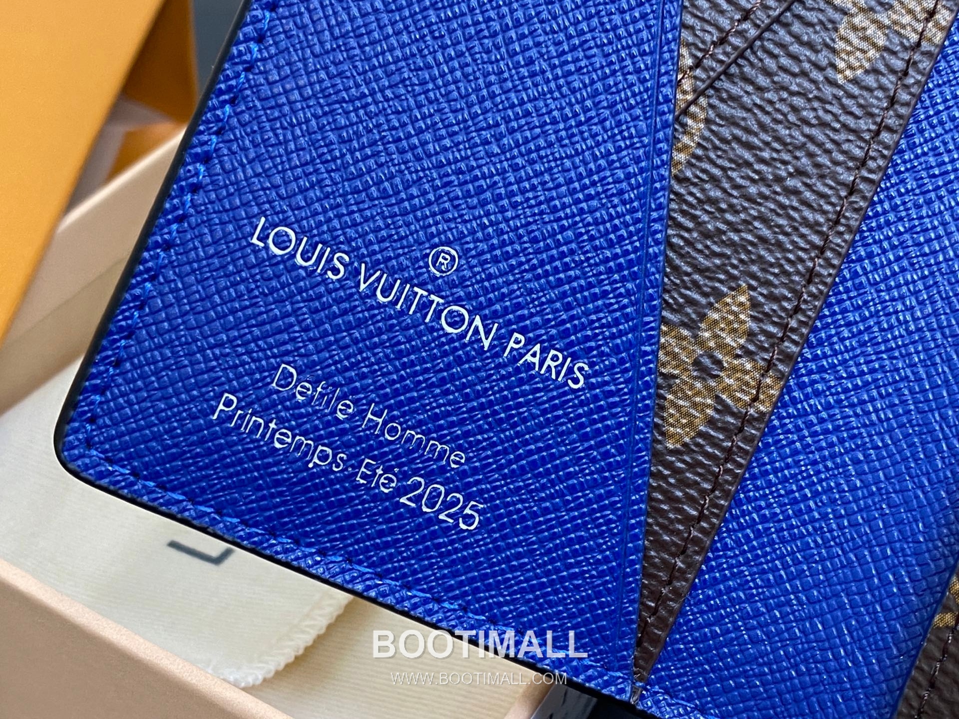 Louis Vuitton Damier Heritage Pocket Wallet Coated Canvas Blue Card Holder 루이비통 다미에 헤리티지 포켓 월릿 코티드 캔버스 블루 카드홀더 11.1cm 8