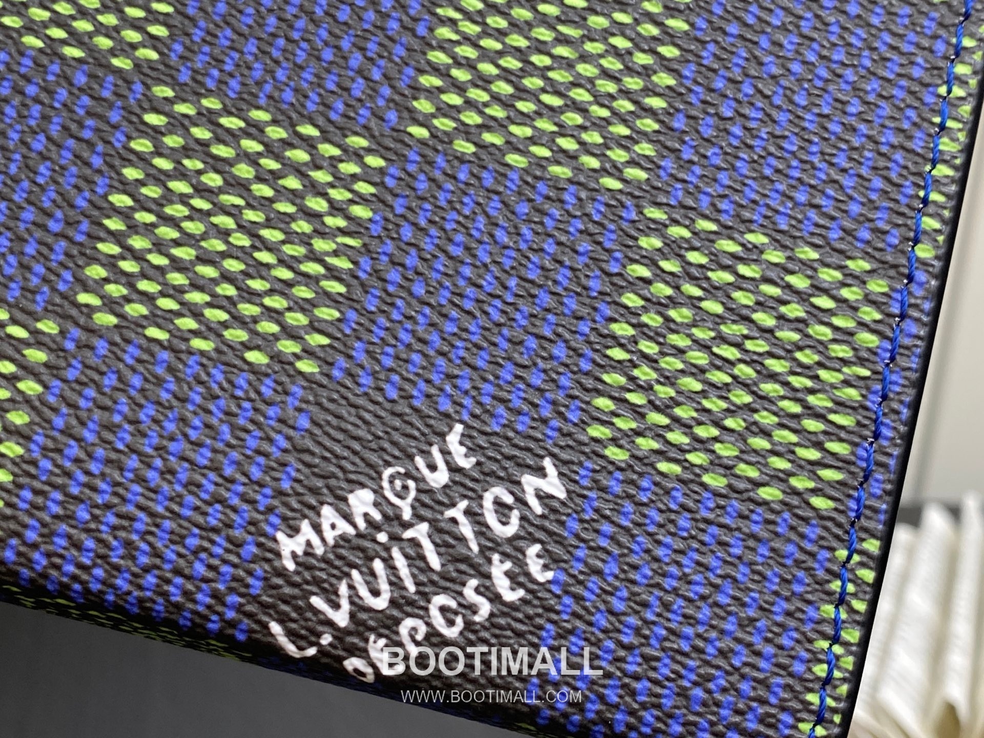Louis Vuitton Pochette Voyage MM Damier Graphite Coated Canvas Blue Zip Wallet 루이비통 포쉐트 보야주 MM 다미에 그래피트 코티드 캔버스 블루 지퍼 지갑 27cm 6