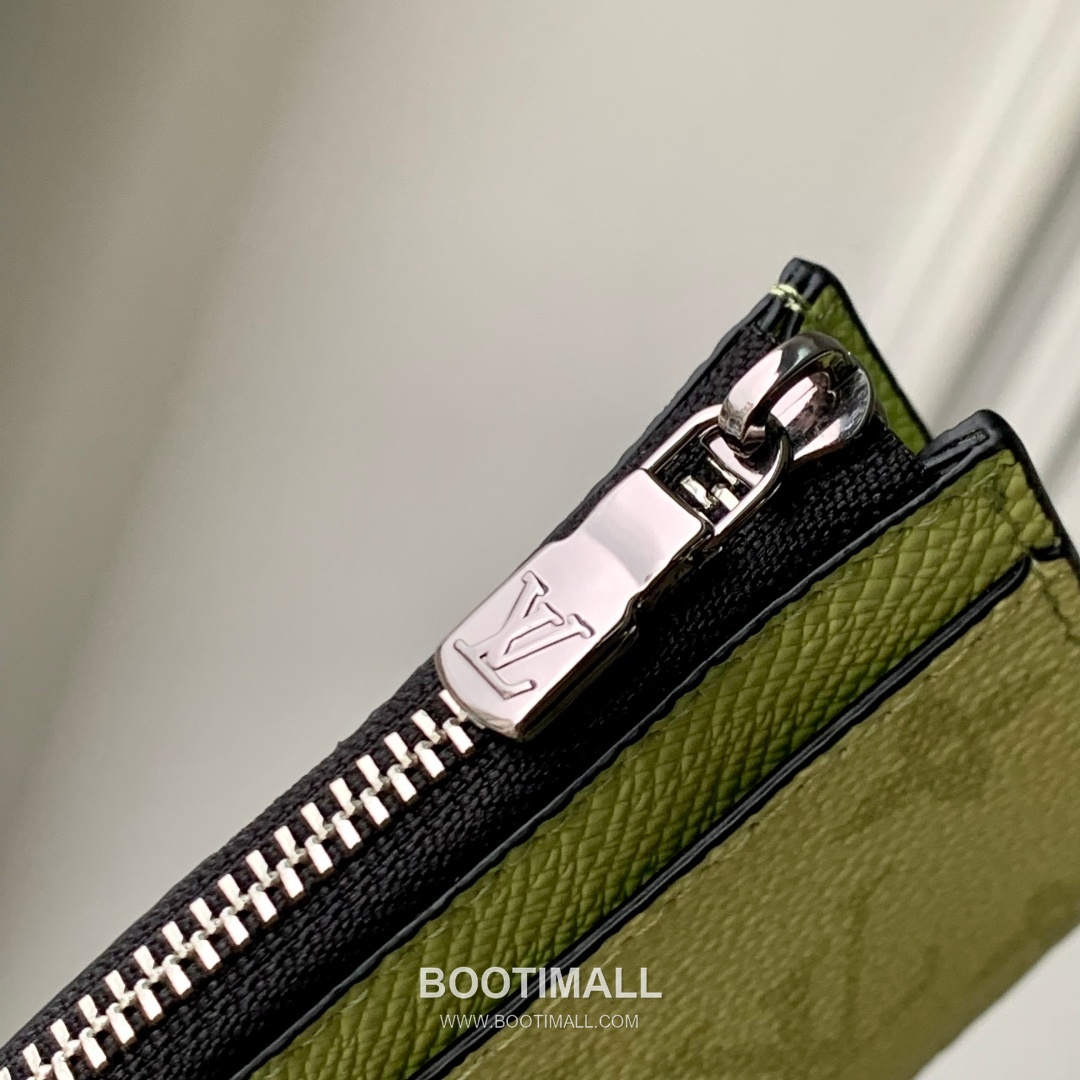 Louis Vuitton Monogram Taiga Coin Card Coated Canvas and Leather Yellow Holder 루이비통 모노그램 타이가 코인 카드 코티드 캔버스 레더 옐로우 14.5cm 4