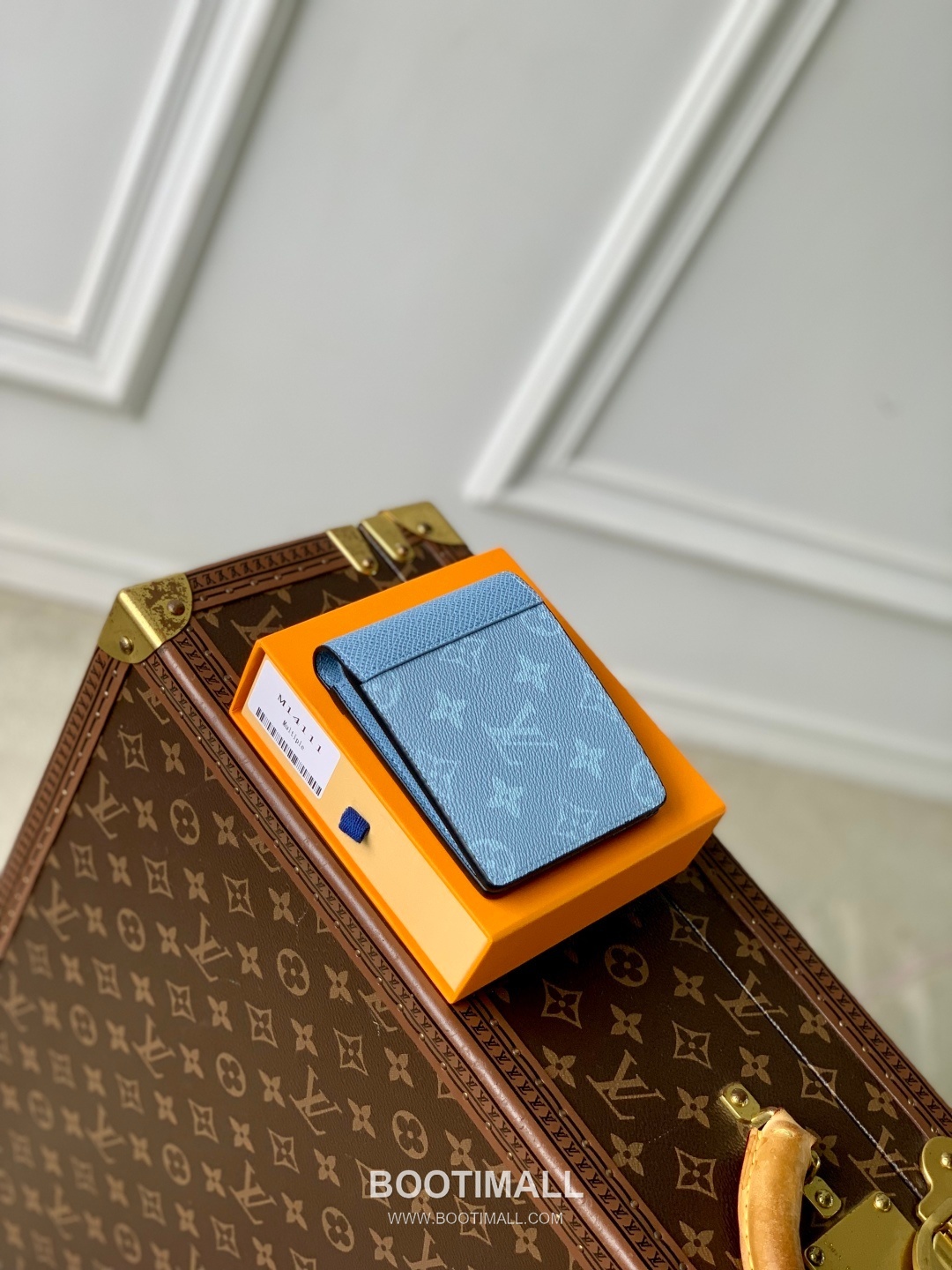 Louis Vuitton Multiple Monogram Taiga Canvas and Leather Blue Bifold Wallet 루이비통 멀티플 모노그램 타이가 캔버스 레더 블루 반지갑 11.5cm 3