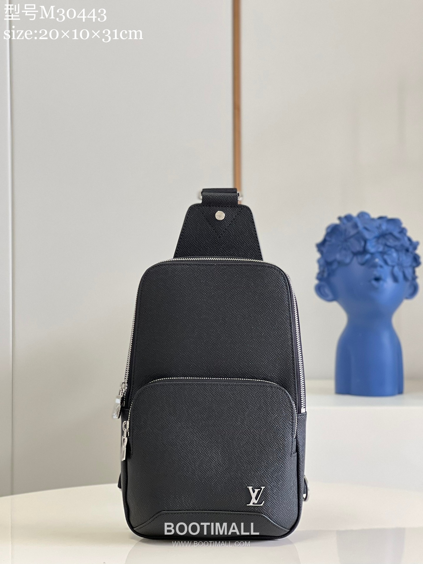 Louis Vuitton Avenue Taiga Leather Sling Bag M30443 루이비통 애비뉴 타이가 가죽 슬링백 31cm 1