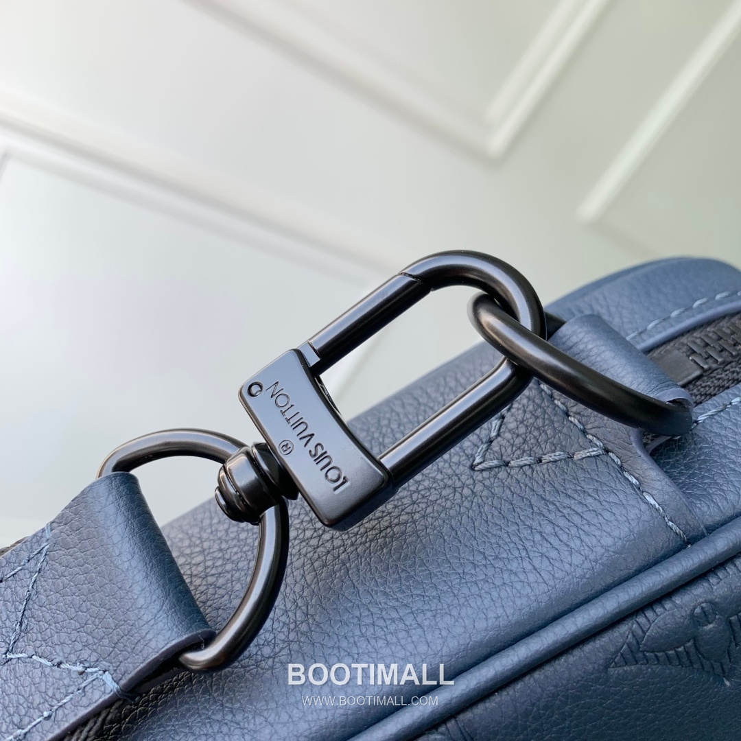 Louis Vuitton Trio Monogram Shadow Cowhide Leather Blue Long Wallet 루이비통 트리오 모노그램 섀도우 소가죽 블루 장지갑 25cm 6