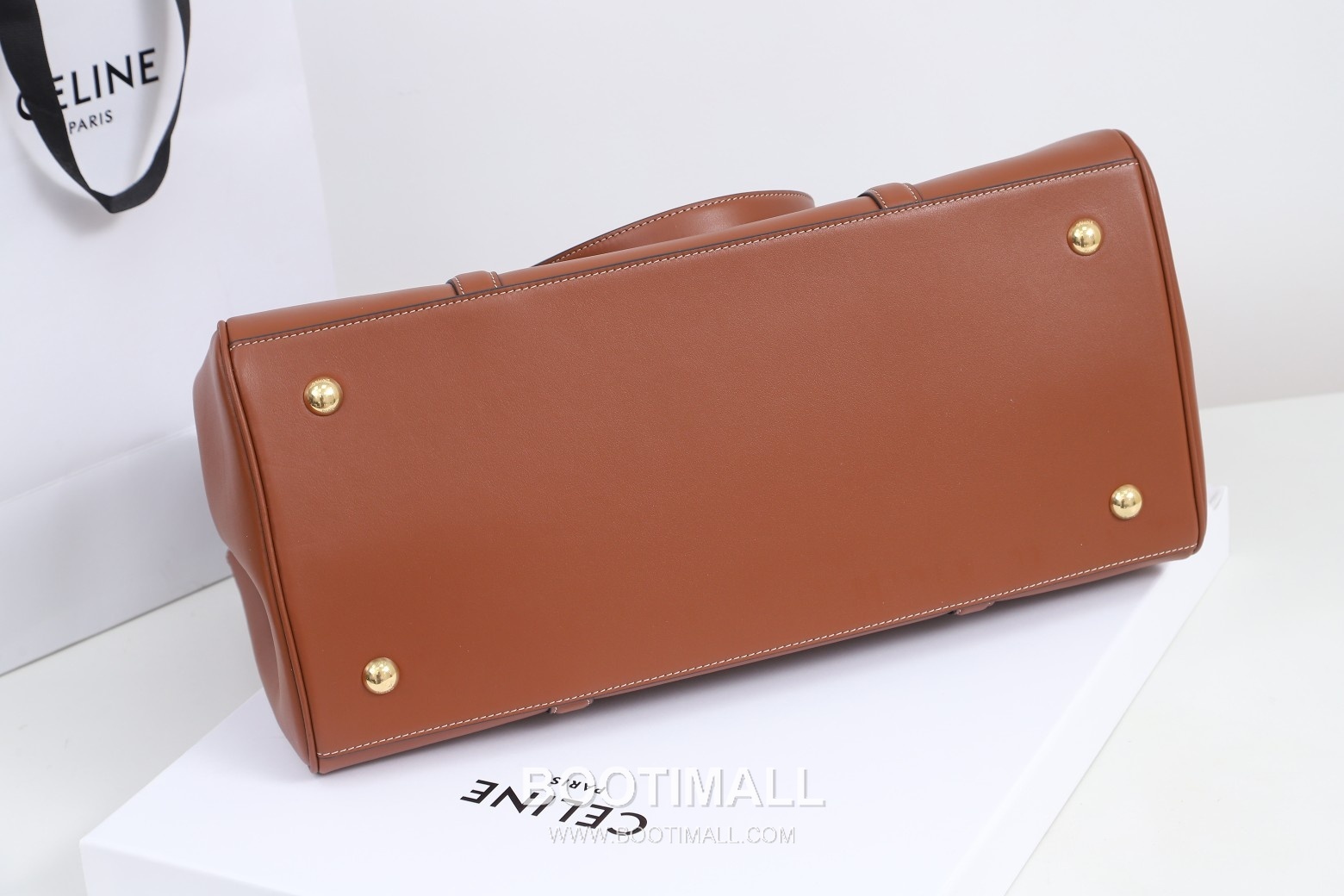 Celine Medium Structured Tote 197333 Smooth Calfskin Brown Bag 셀린느 미디엄 스트럭처드 토트 197333 스무스 카프스킨 브라운 39.5cm 6