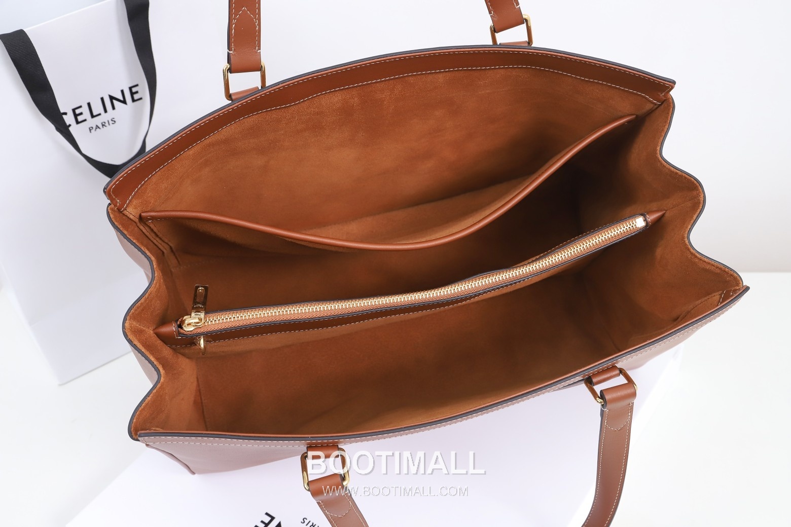 Celine Medium Structured Tote 197333 Smooth Calfskin Brown Bag 셀린느 미디엄 스트럭처드 토트 197333 스무스 카프스킨 브라운 39.5cm 8